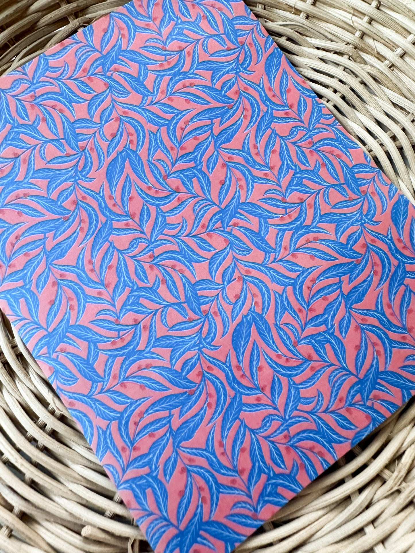 218 Blue Vines Transfer Paper