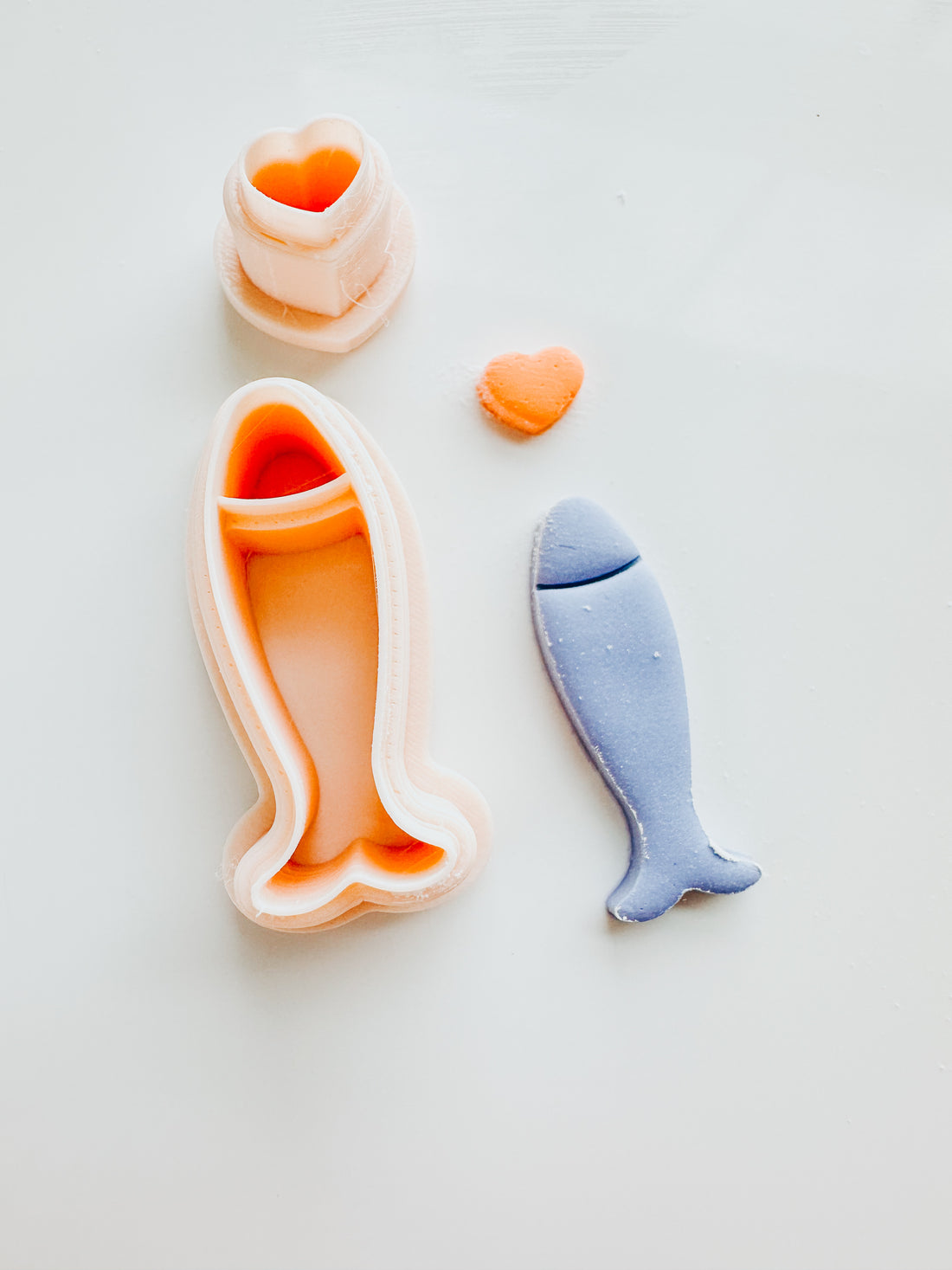 Sardine & Heart Set 2 Clay Cutter