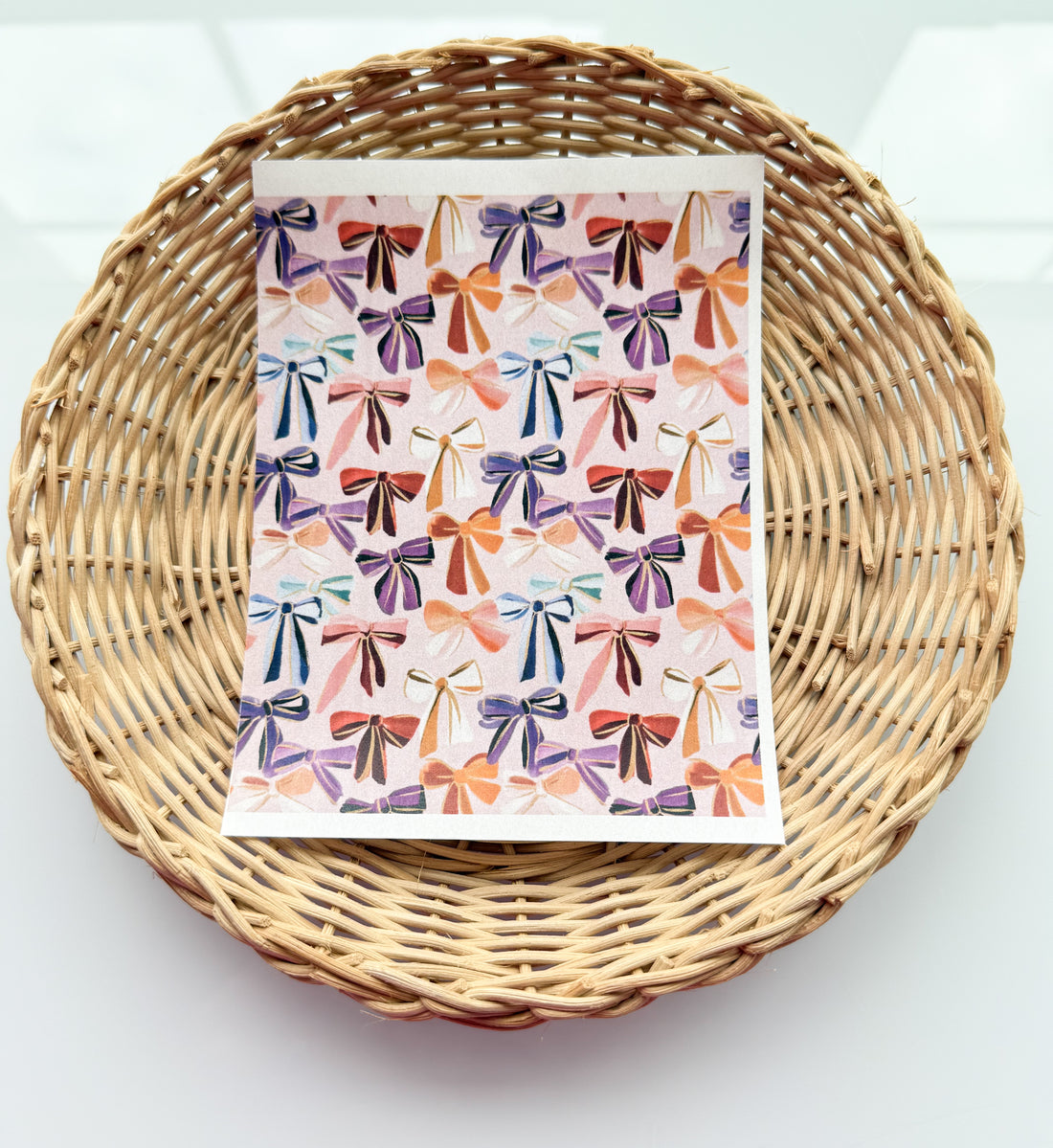 Valentines Day 8 Bows Transfer Paper