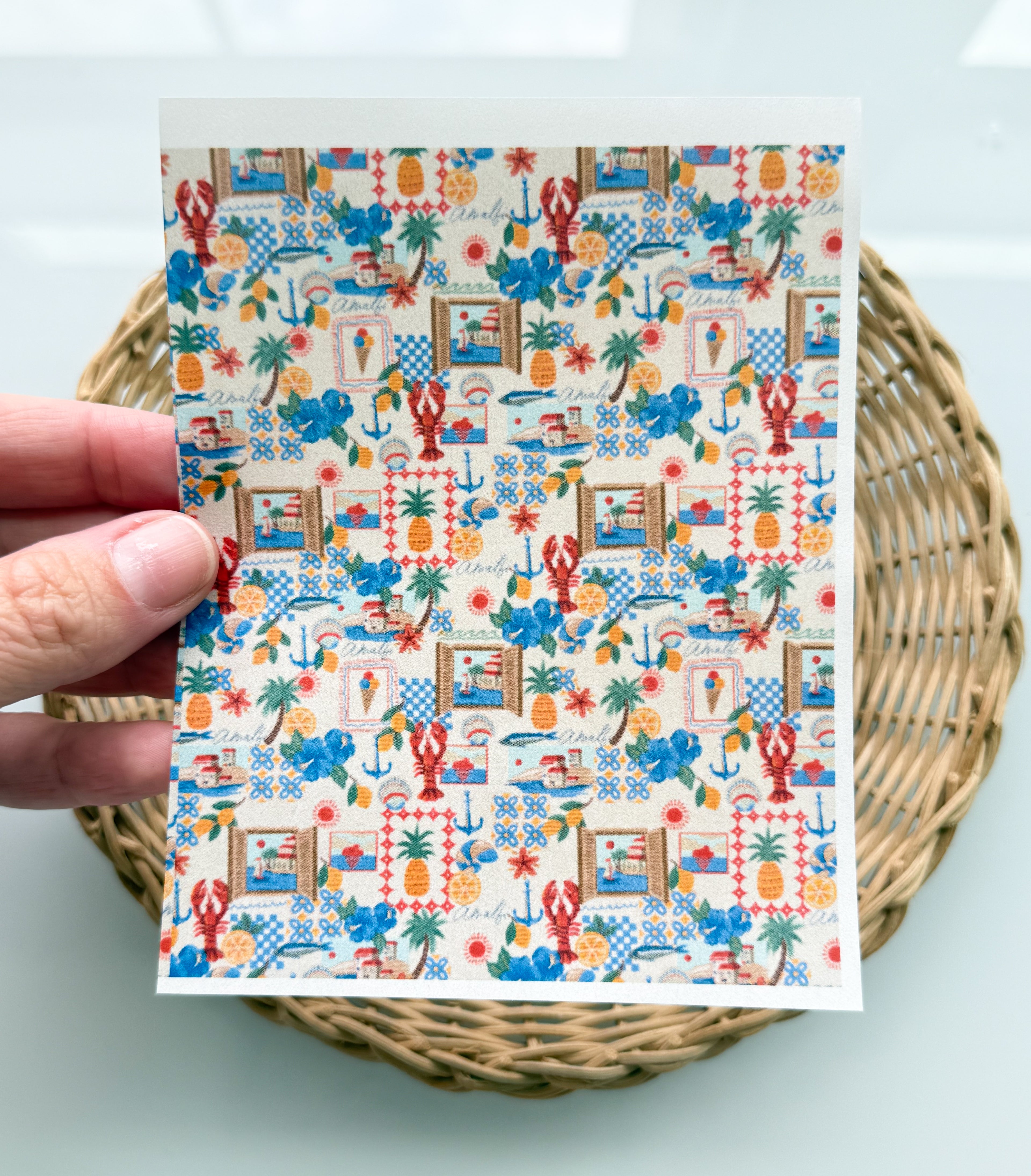 Lobster Blues Transfer Paper