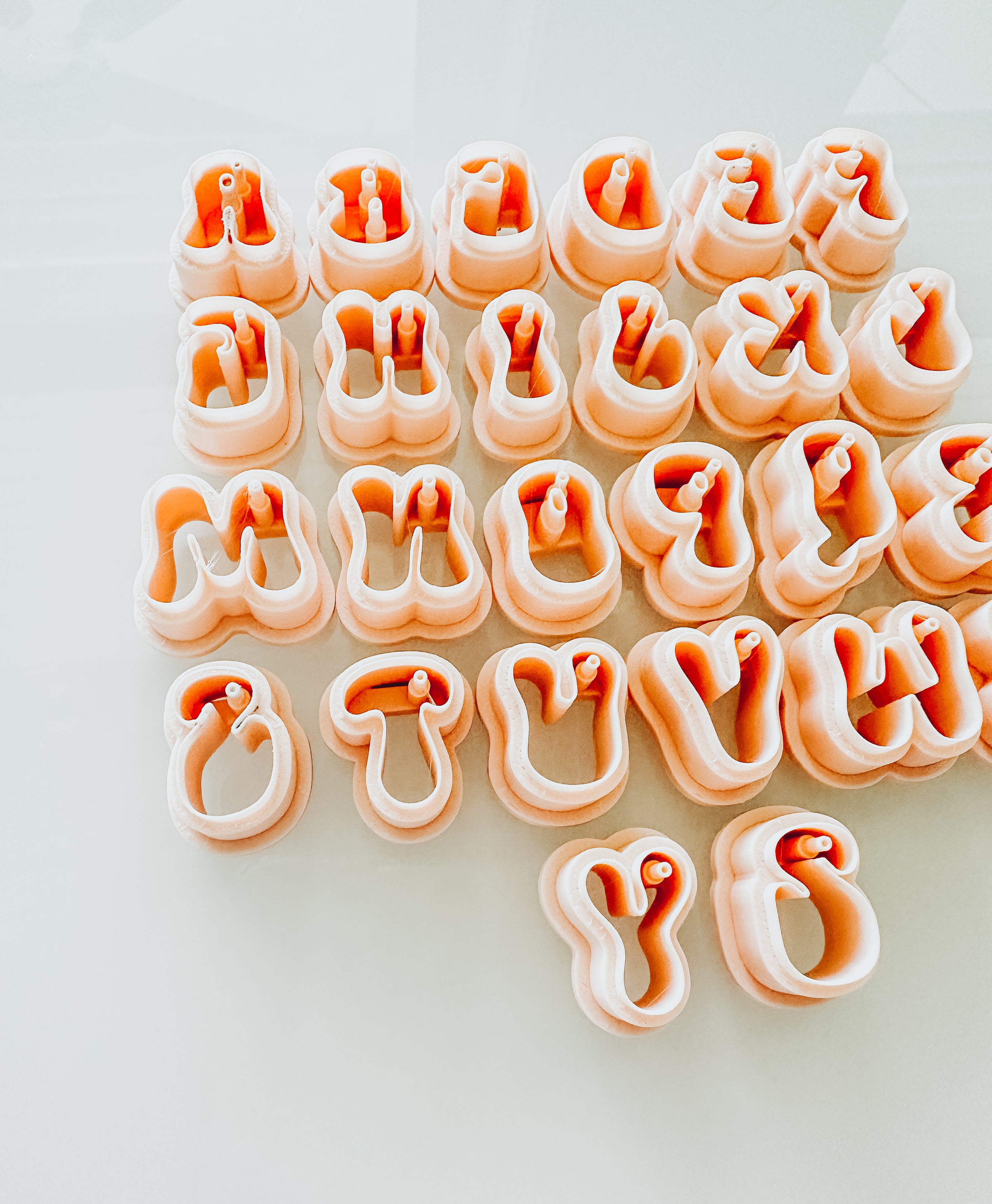 Bubble Letter Clay Earring Cutters