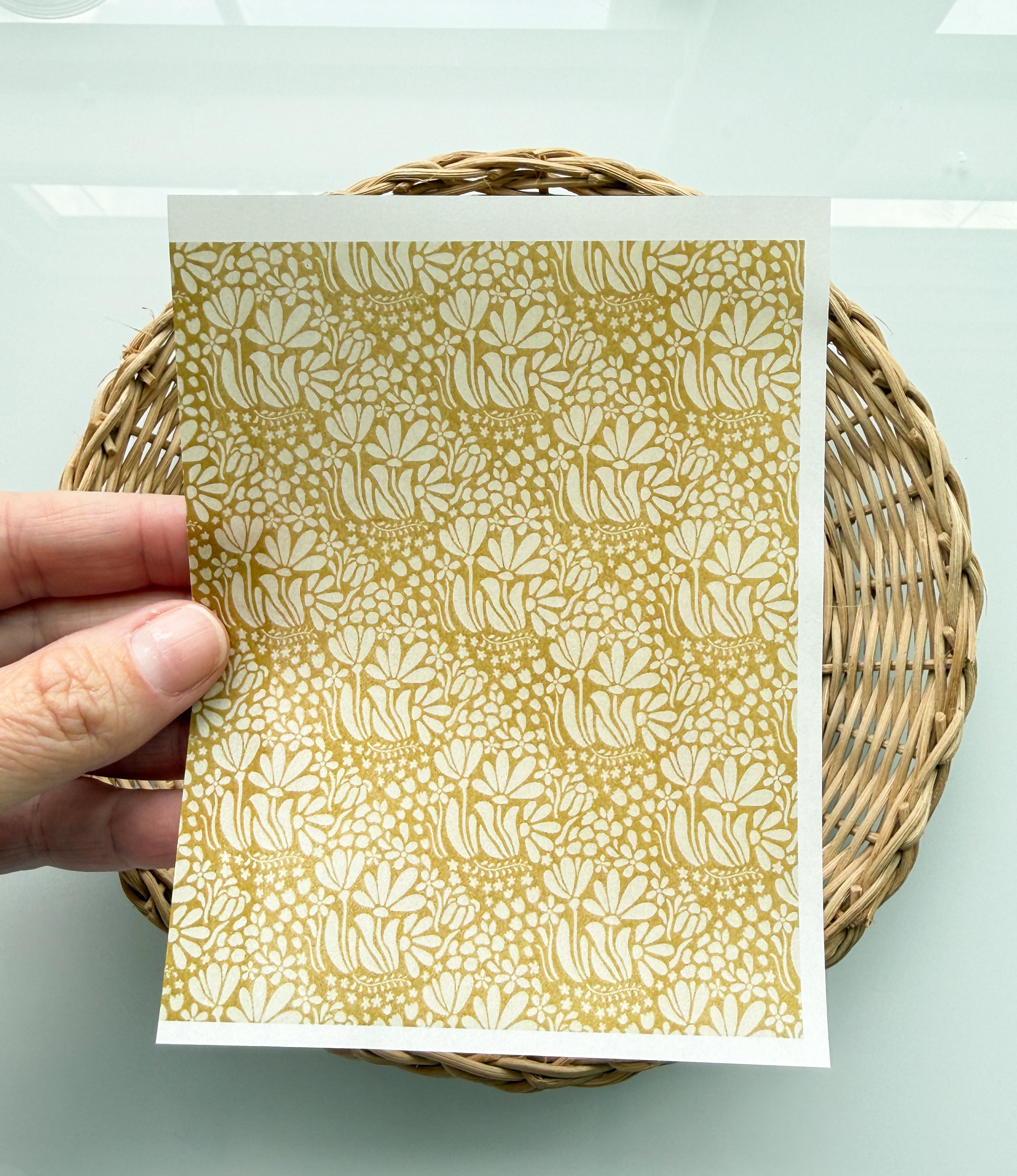 Earthy Bloom Transfer Paper