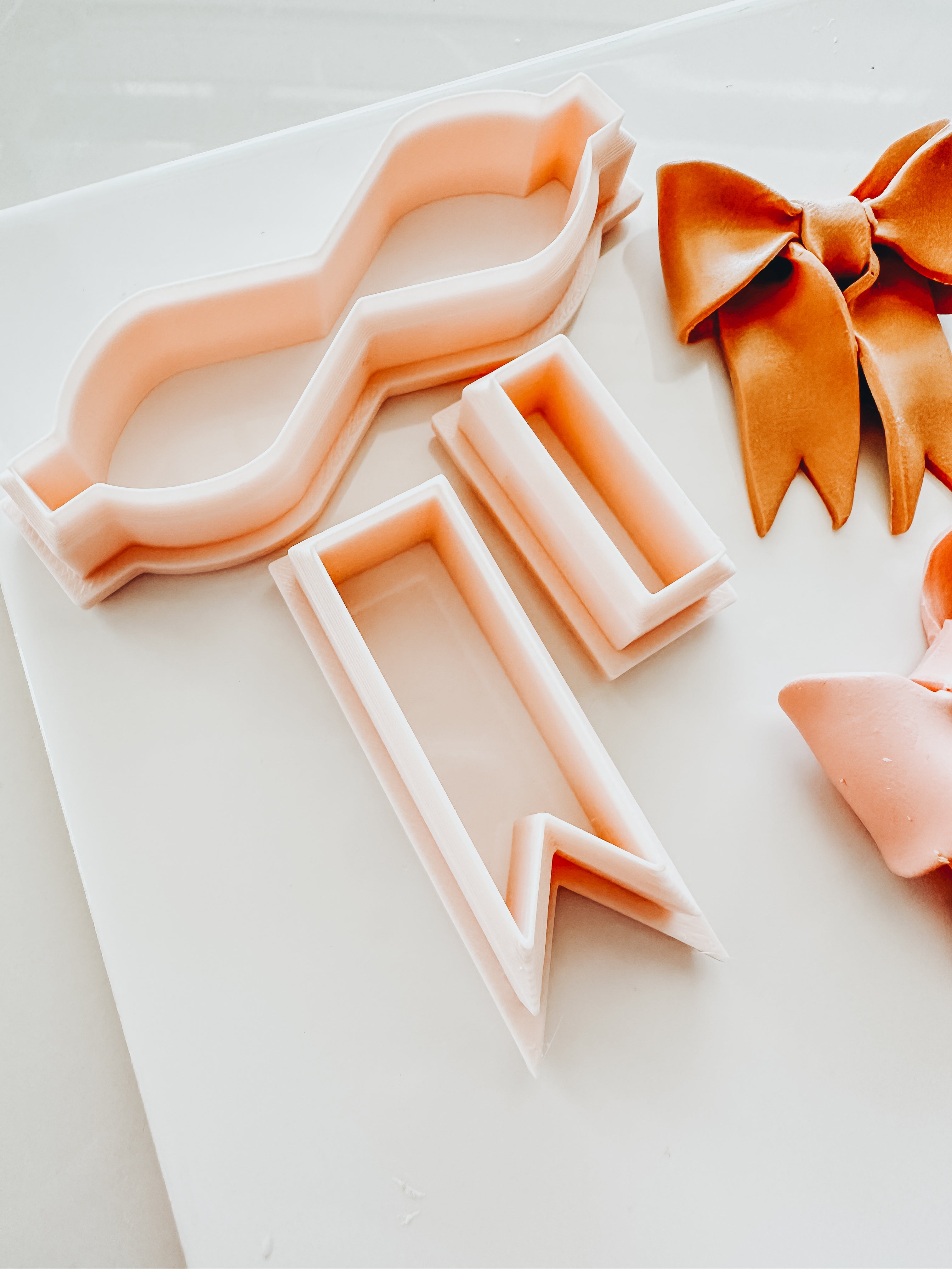 3 Piece Bow Clay Cutter Set