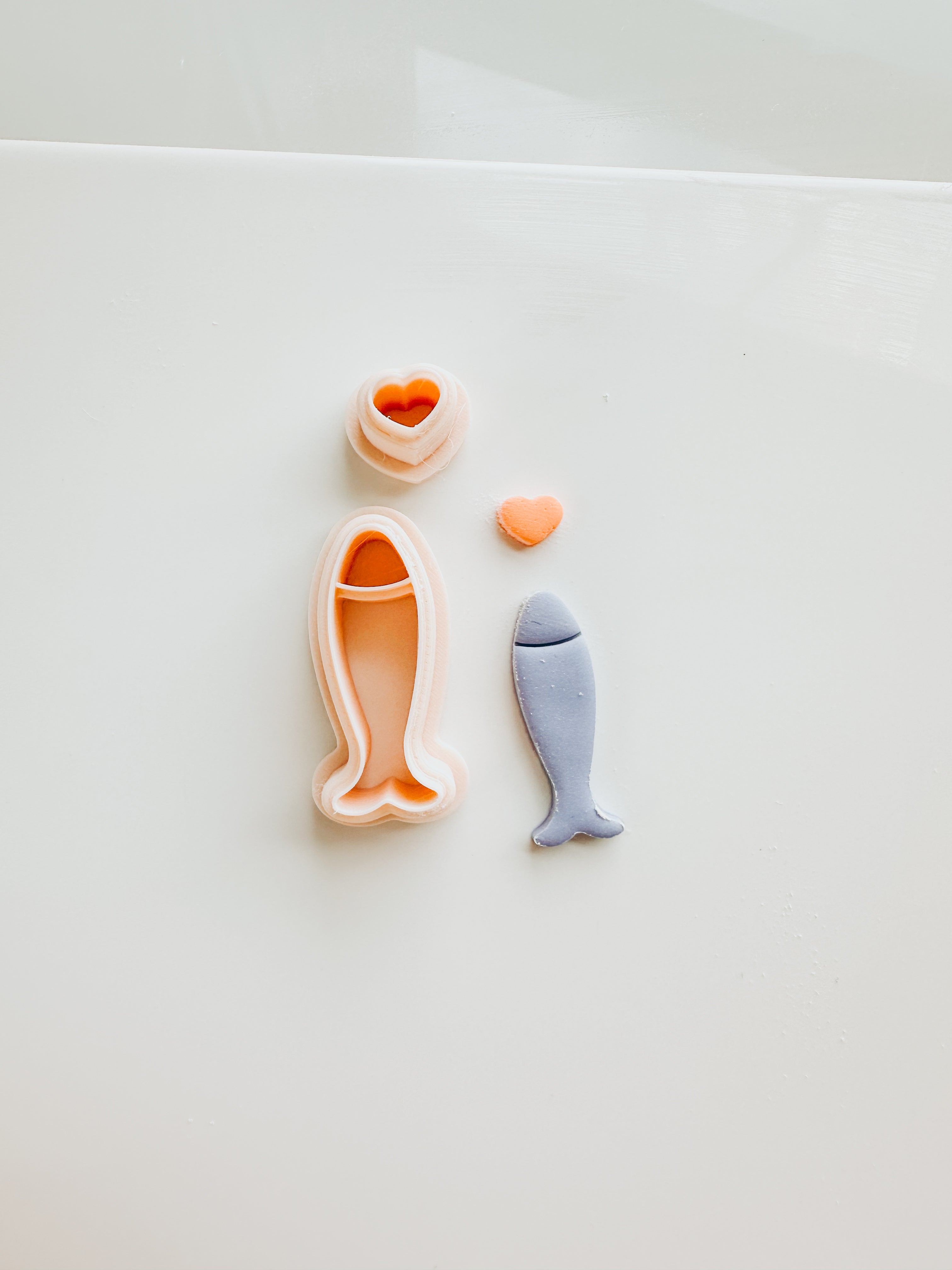 Sardine & Heart Set 2 Clay Cutter