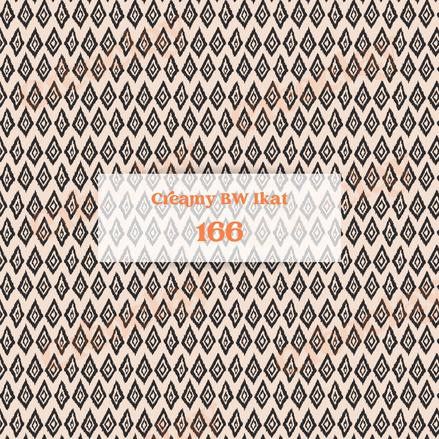 Transfer Paper 166 (Creamy BW Ikat)