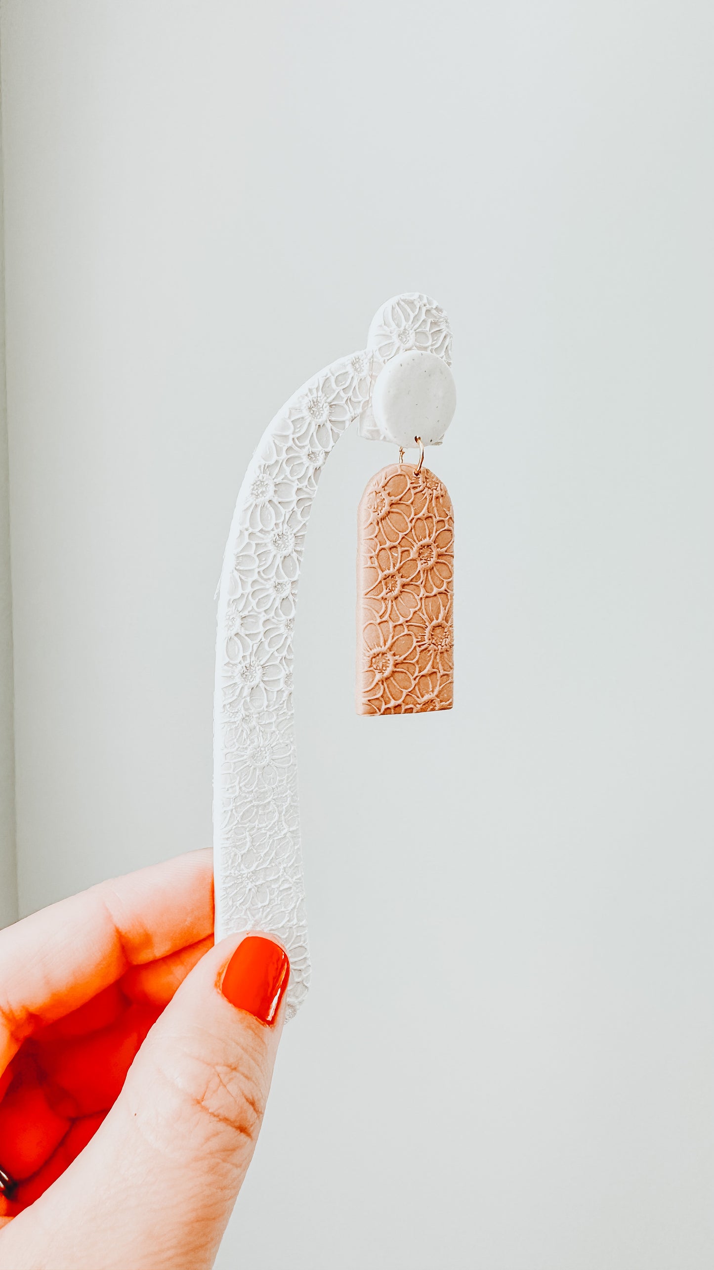 Clay Earring Try On Stick Clay Cutter