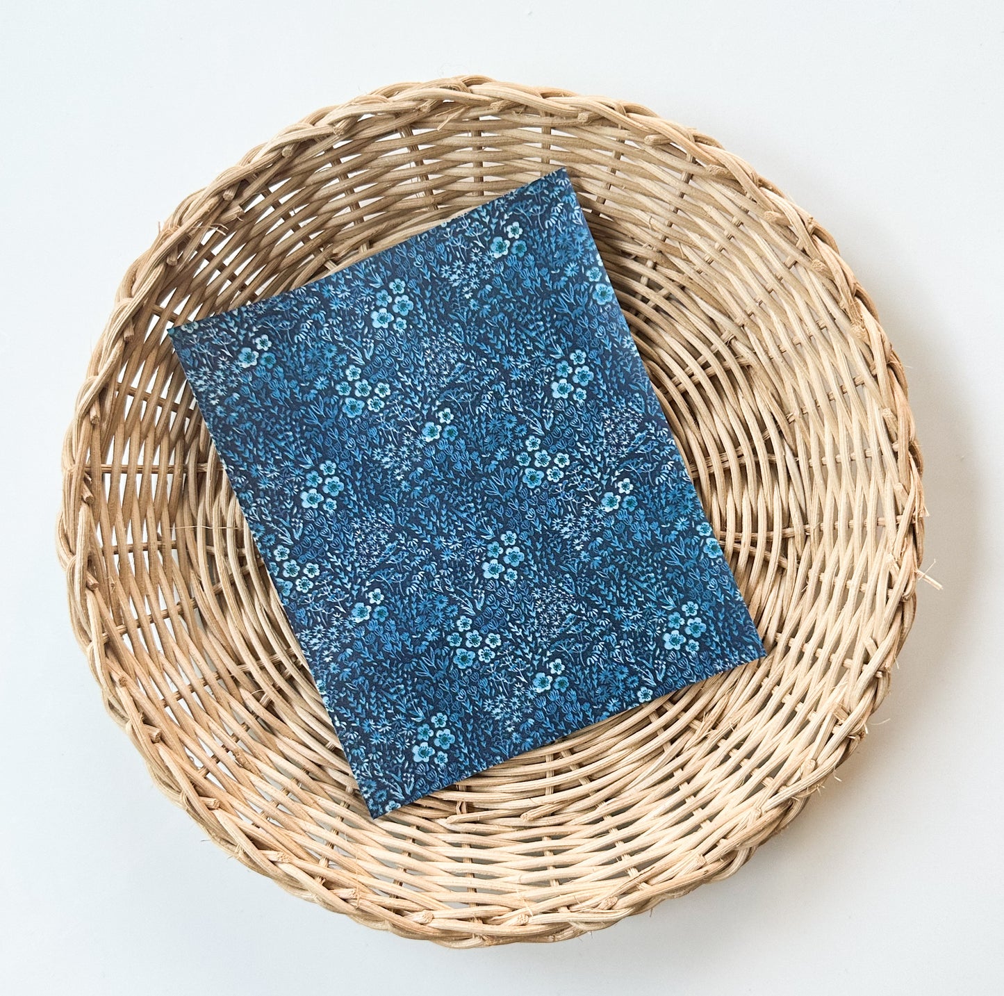229 Blue Water Floral Transfer Paper
