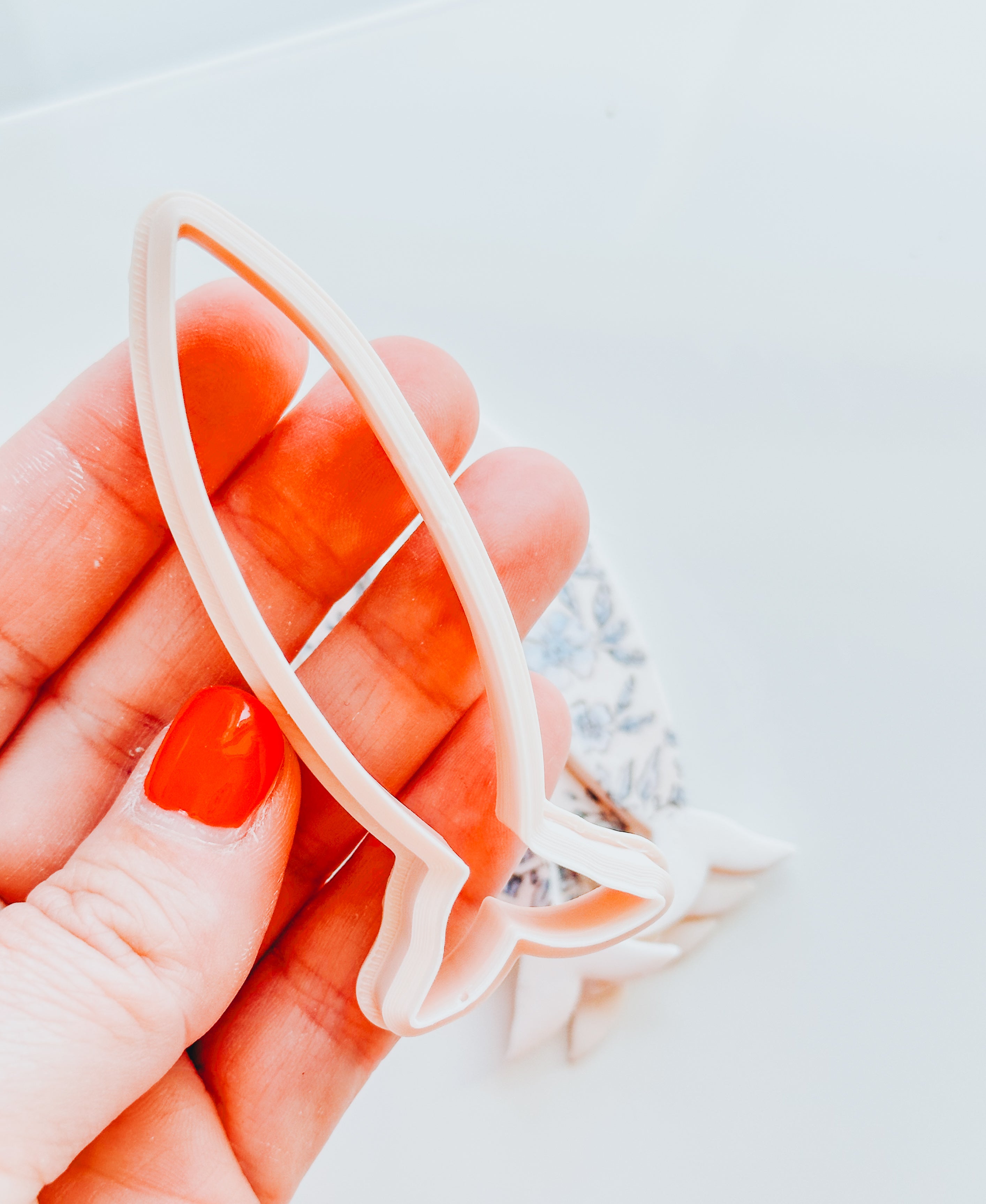 Sardine Outline Key Chain (or small bookmark - add transfer papers!) Clay Cutter
