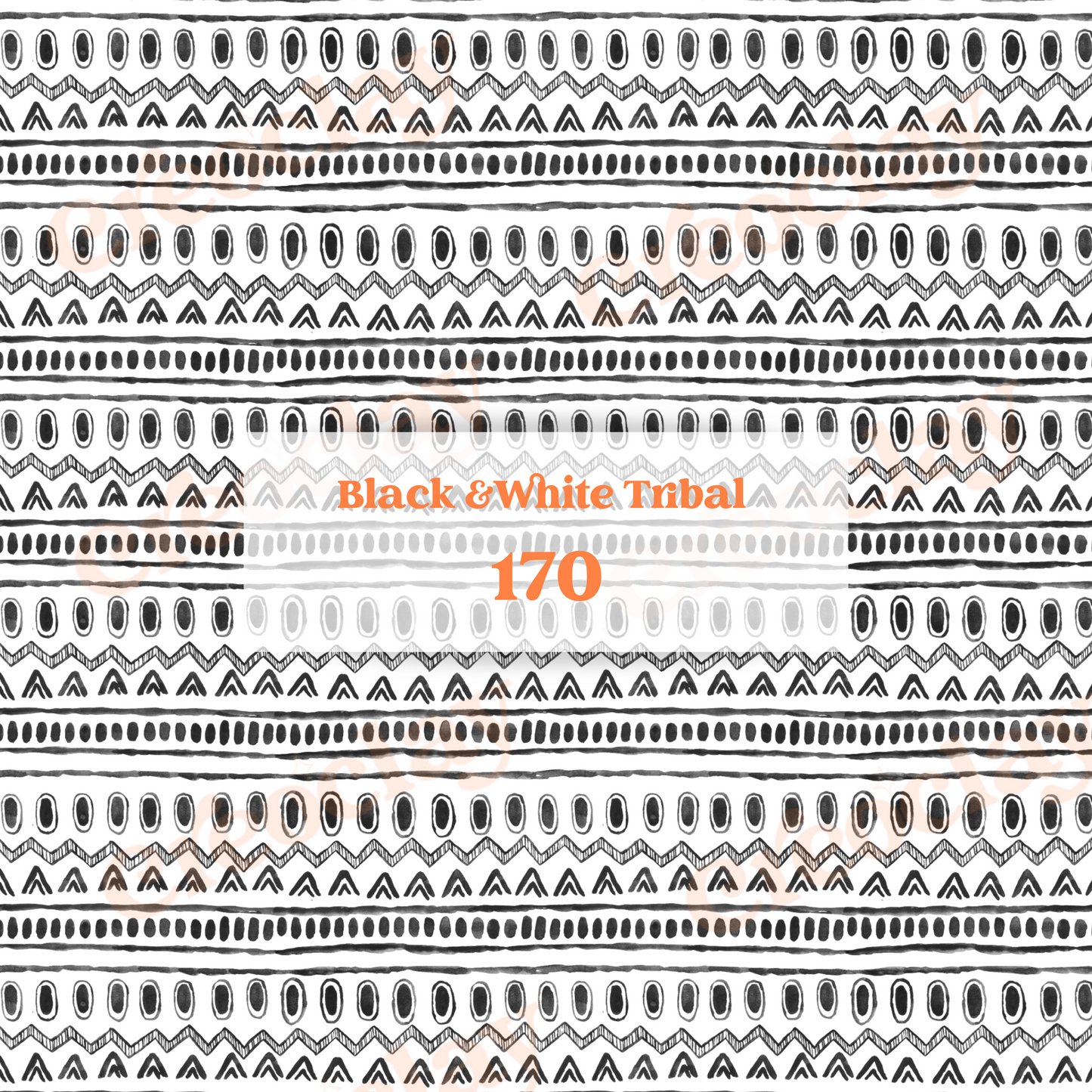 Transfer Paper 170 (Black & White Tribal)