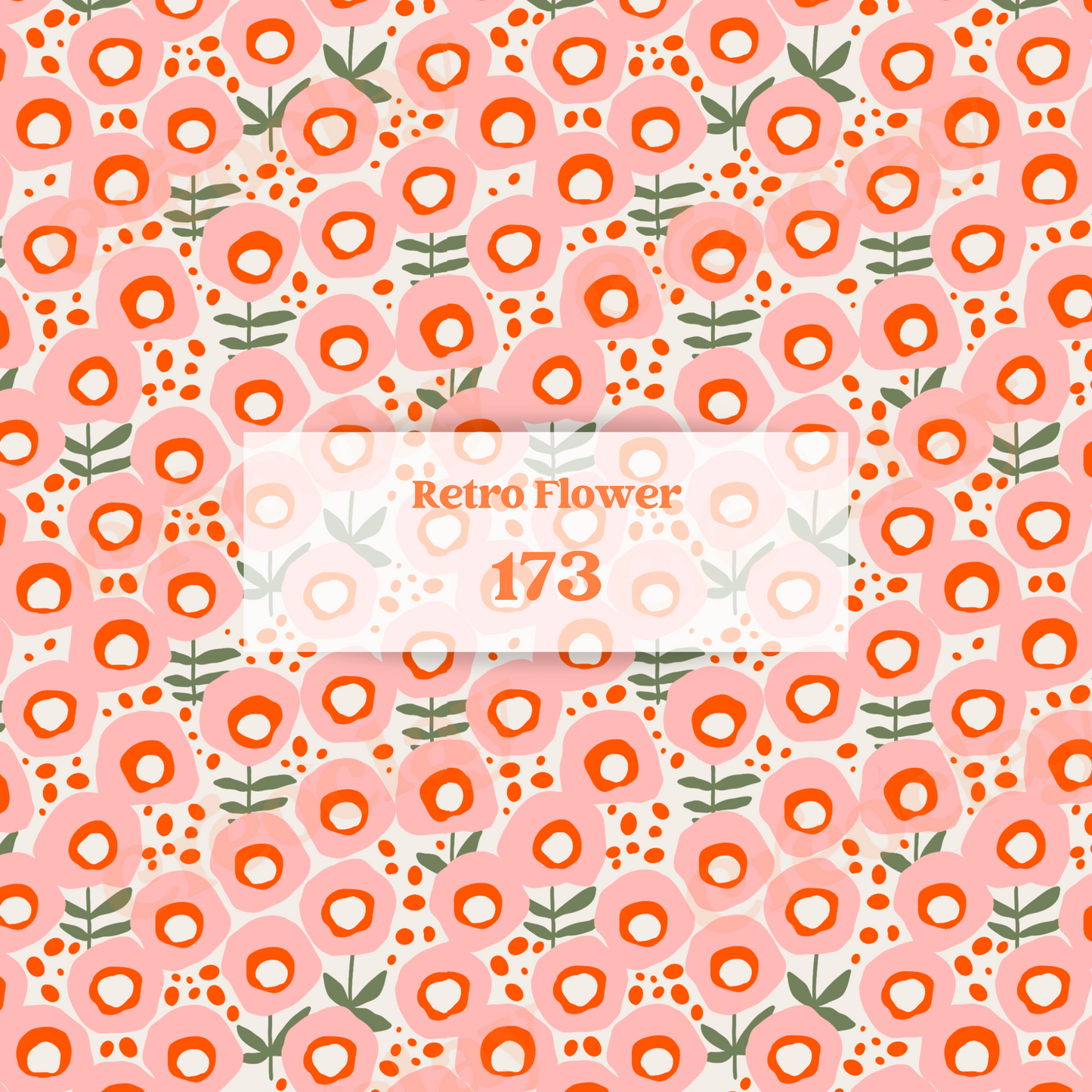 Transfer Paper 173 (Retro Flower)