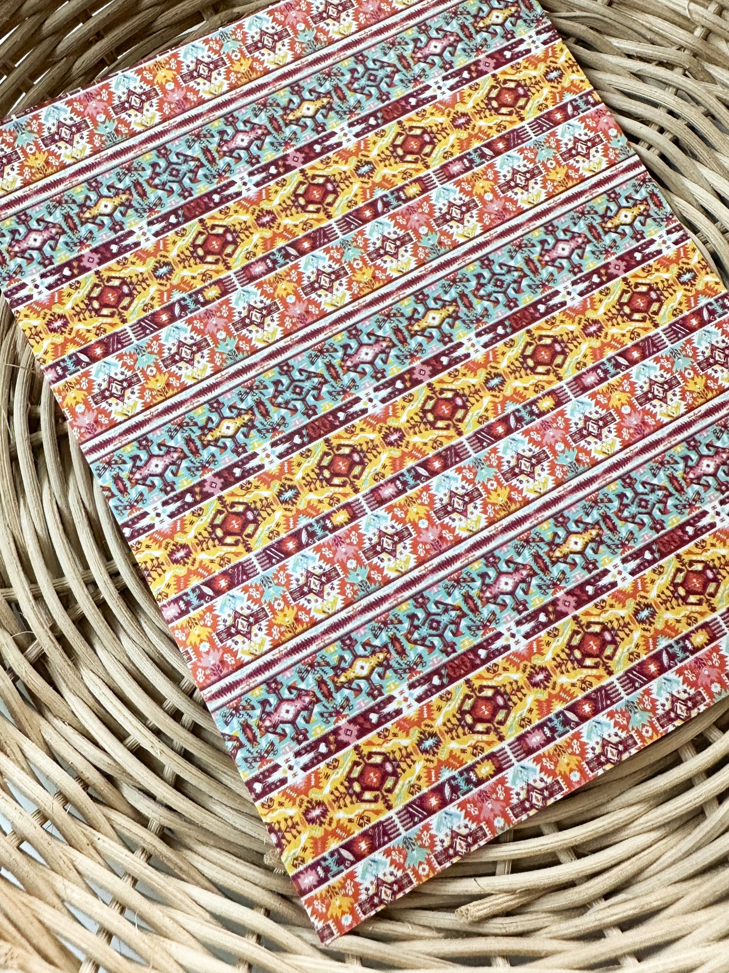 224 Pink Boho Tribal Transfer Paper