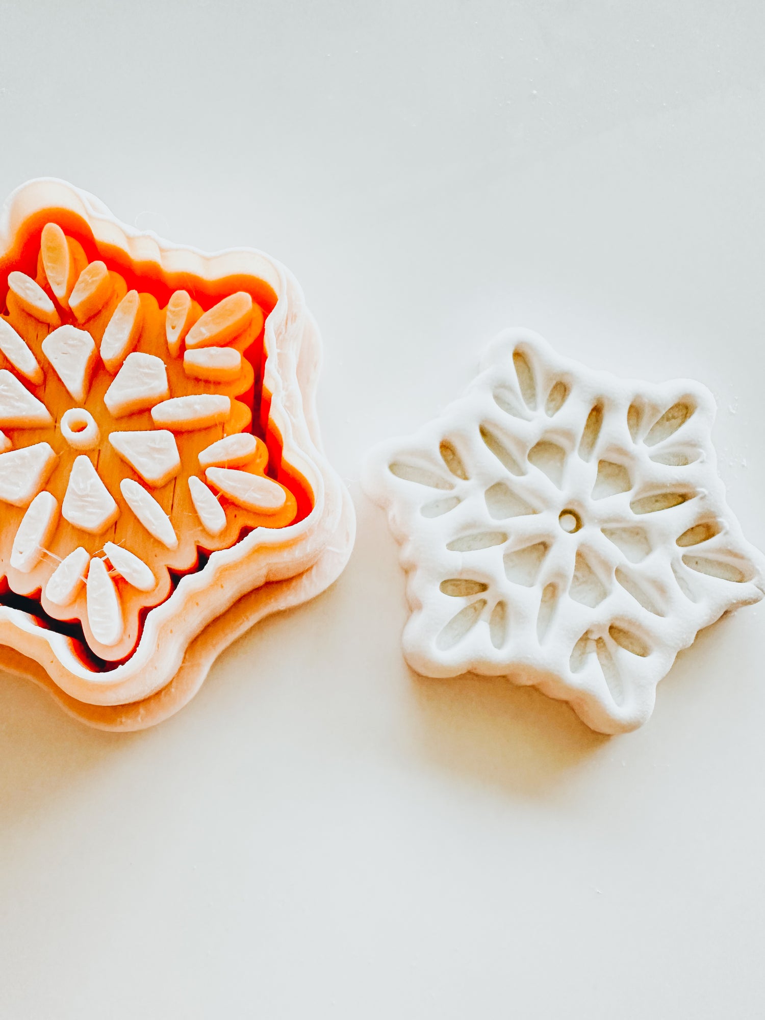 Blanca Snowflake Winter Embossed Clay Cutter (full press details)