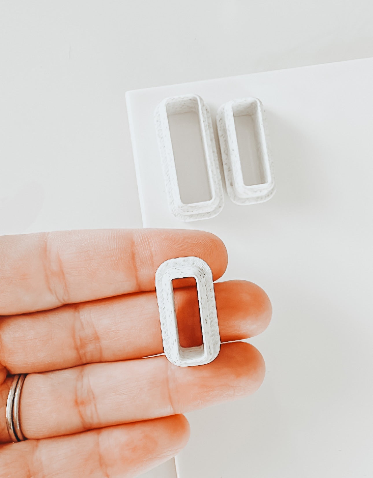 Amelia Simple Rectangle Stud Clay Cutter
