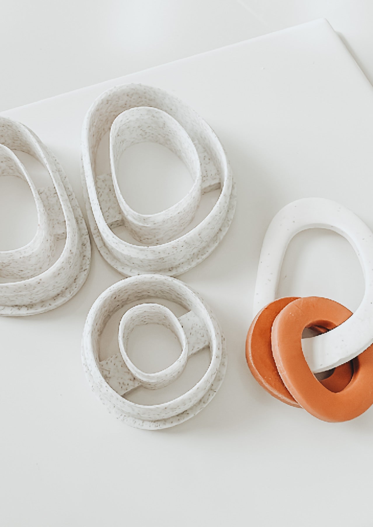 Zara Mirrored Top Organic Link Clay Cutters (set of 3)