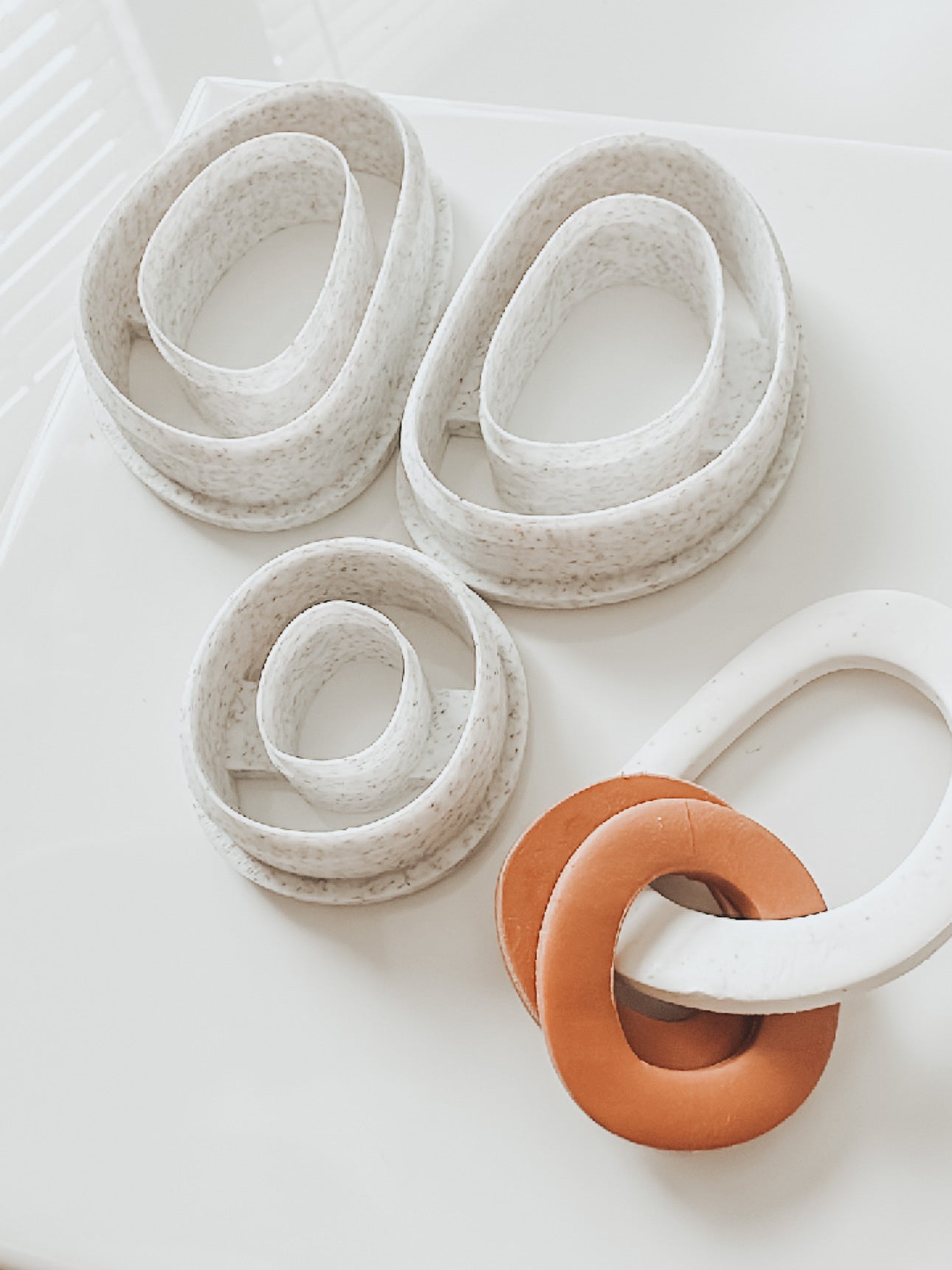 Zara Mirrored Top Organic Link Clay Cutters (set of 3)