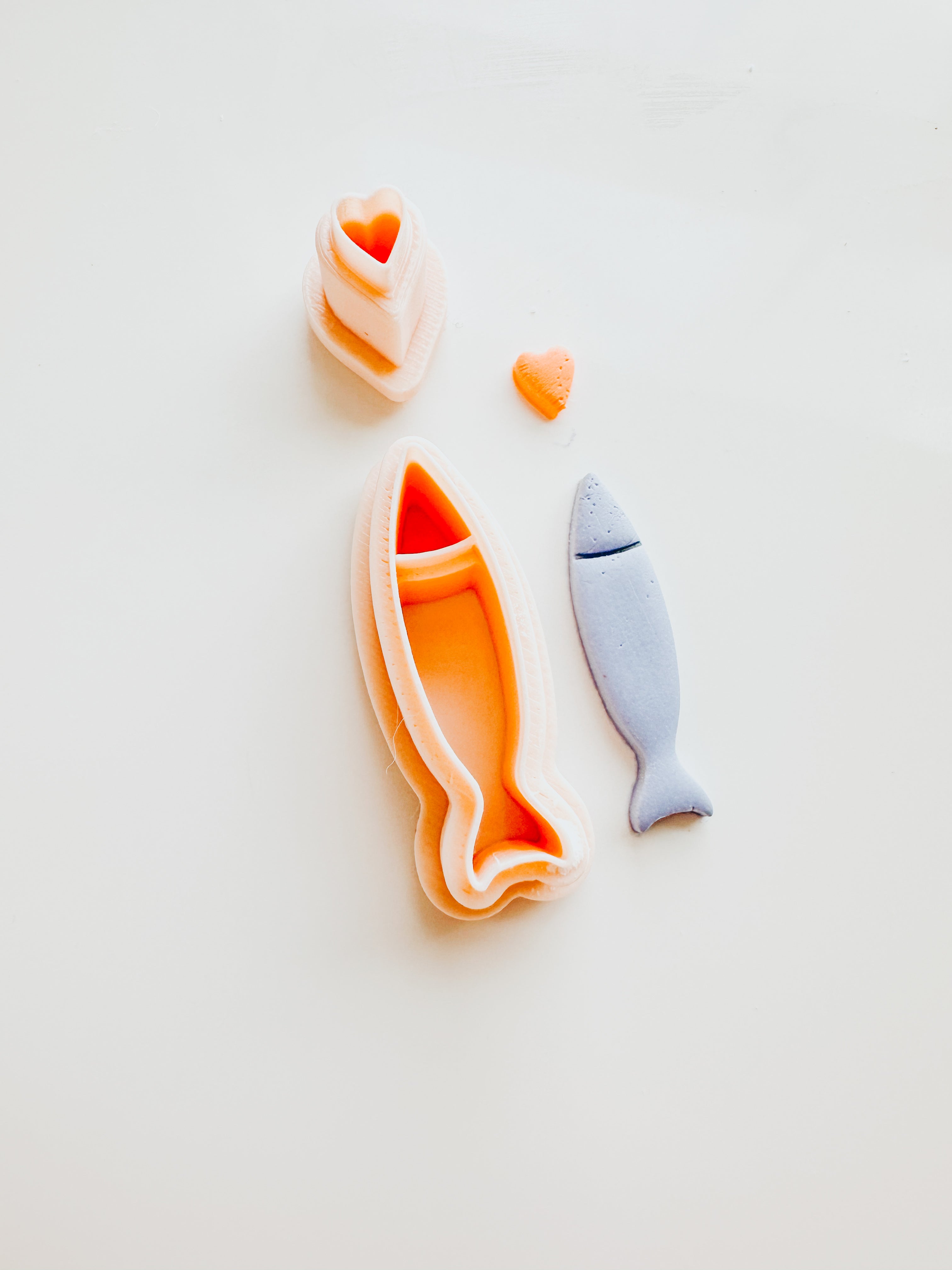 Sardine & Heart Set 3 Clay Cutter