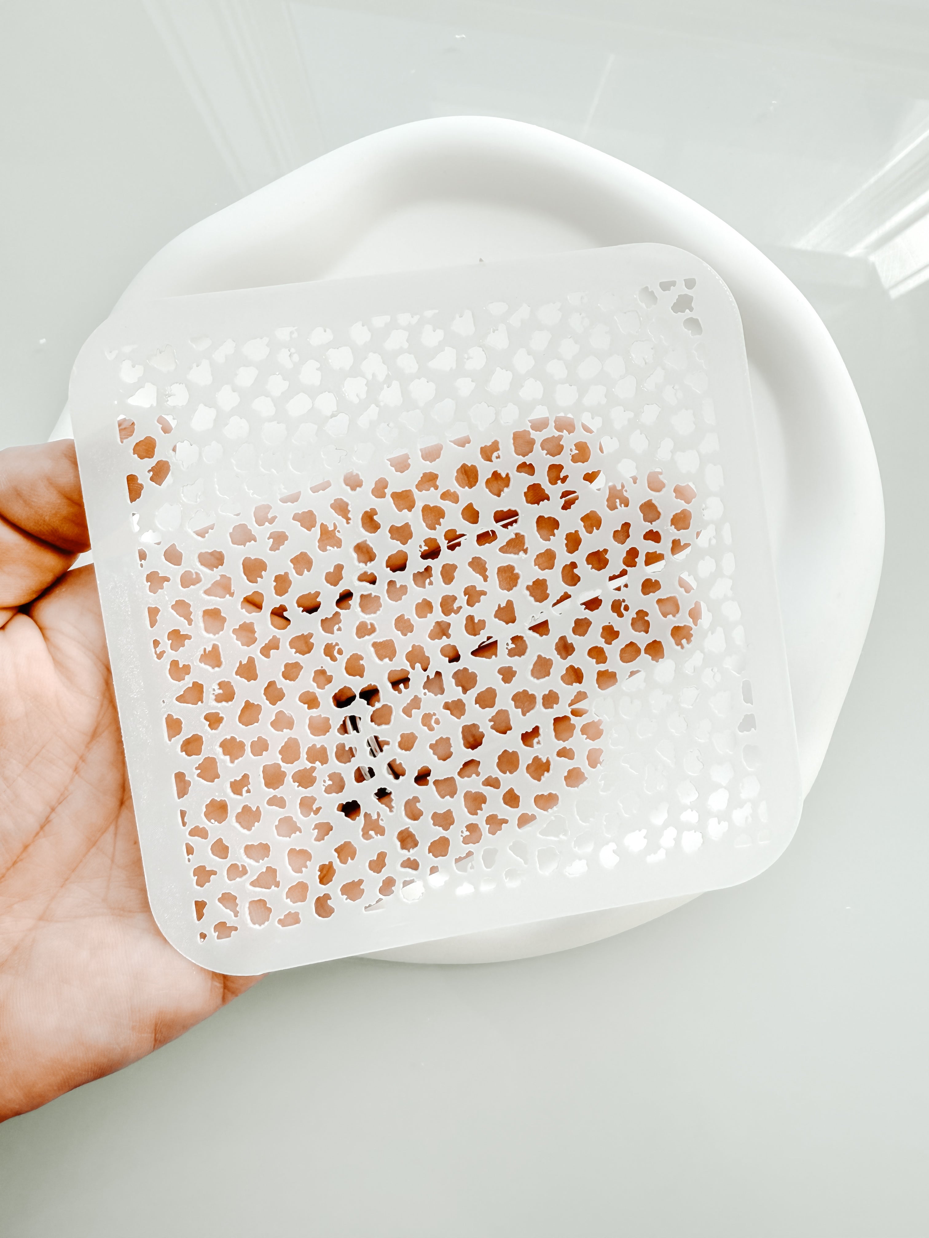 Organic Leopard Stencil