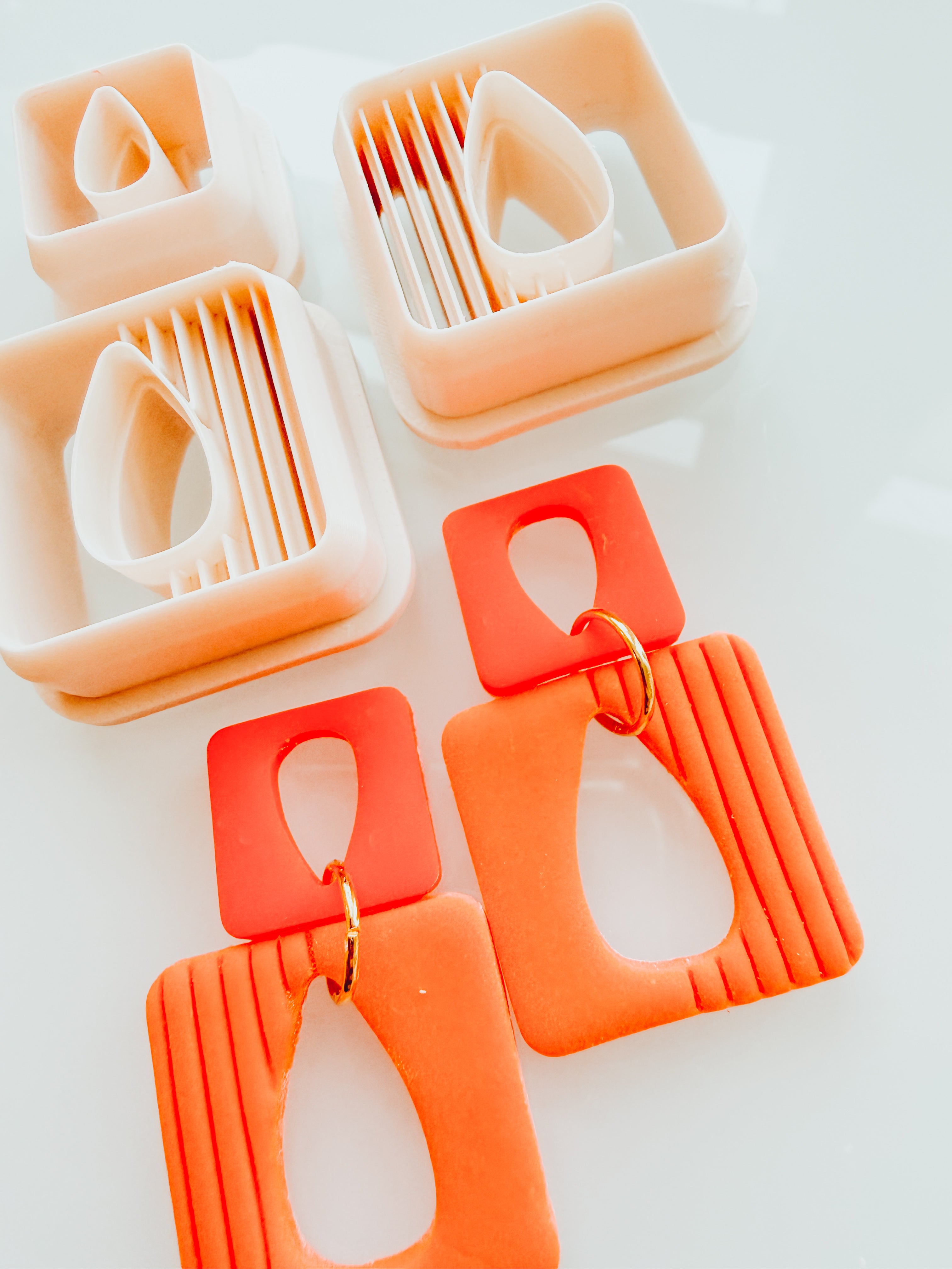 Hazel Cutout Ribbed 2 Piece Clay Earring Cutter Set