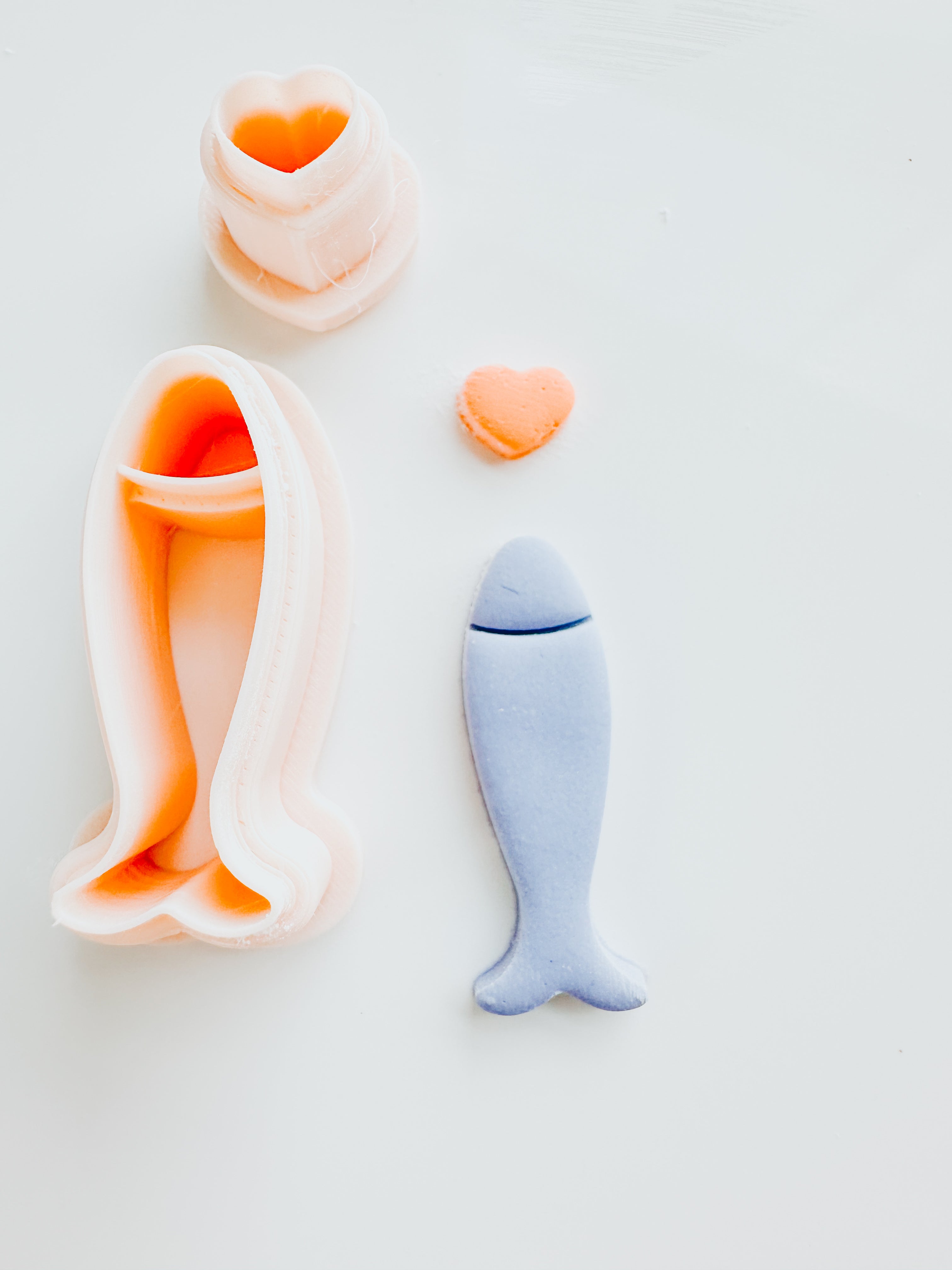 Sardine & Heart Set 2 Clay Cutter