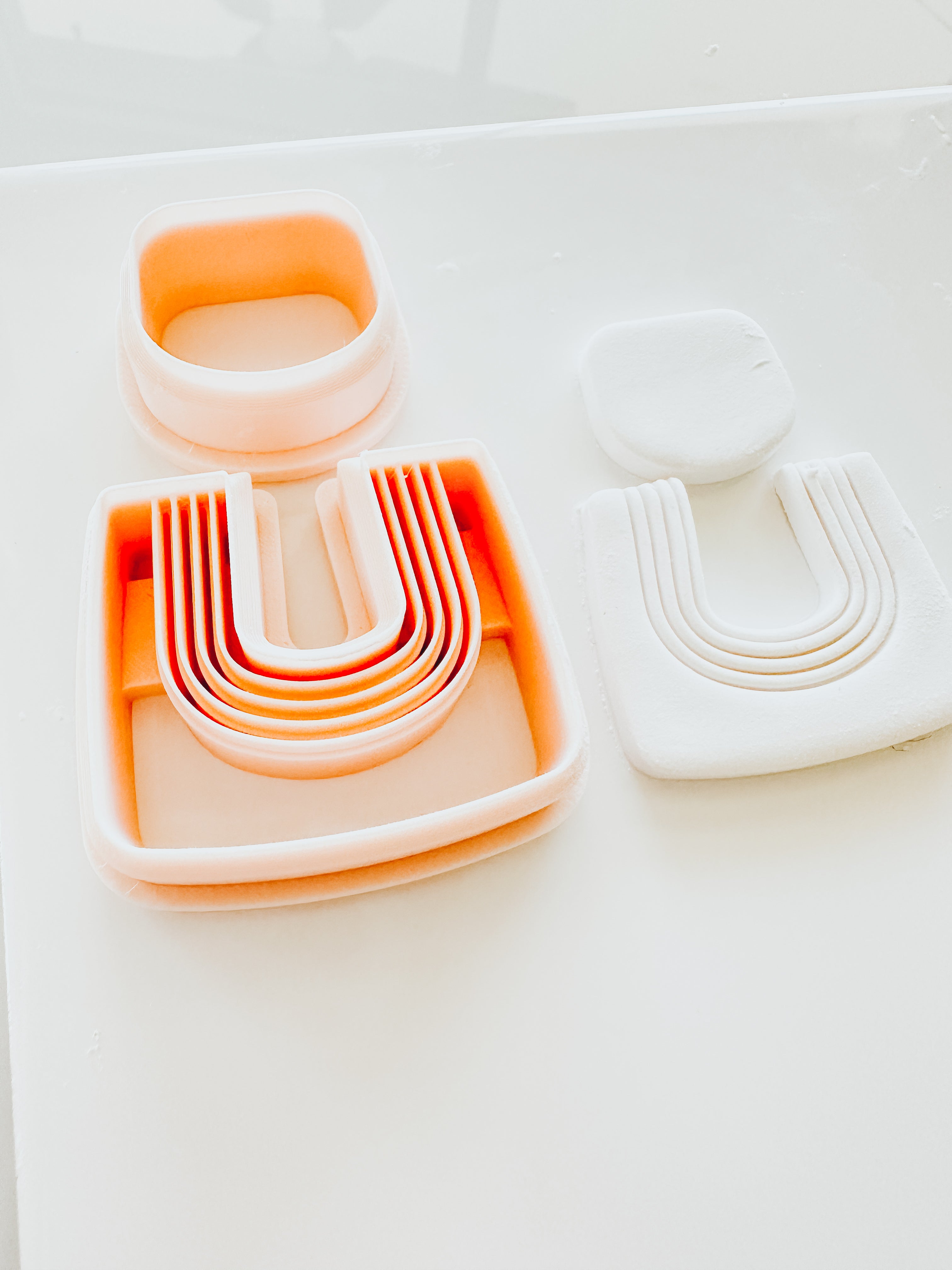 Azelia Embossed Two Piece Clay Cutter Set