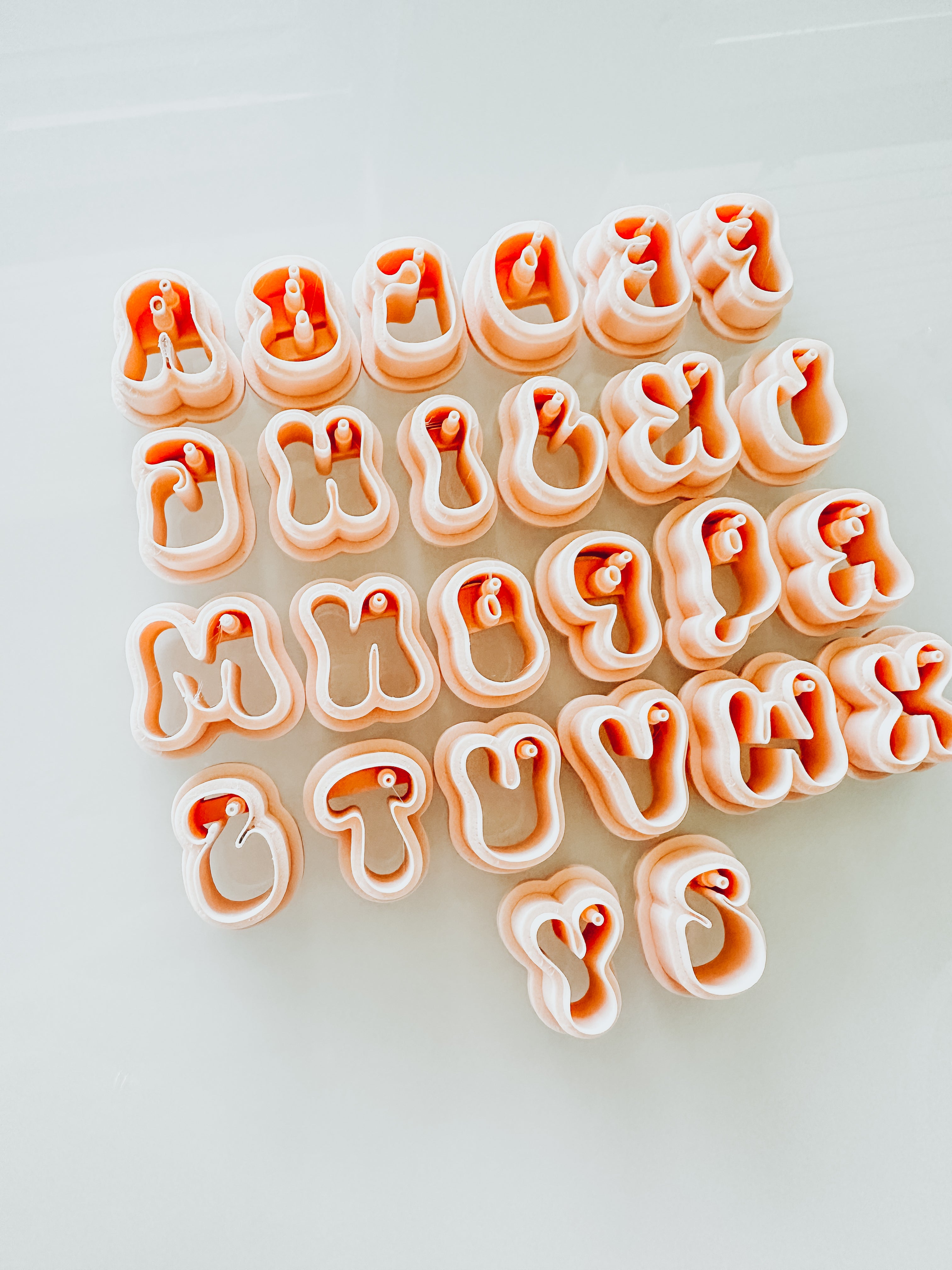 Bubble Letter Clay Earring Cutters
