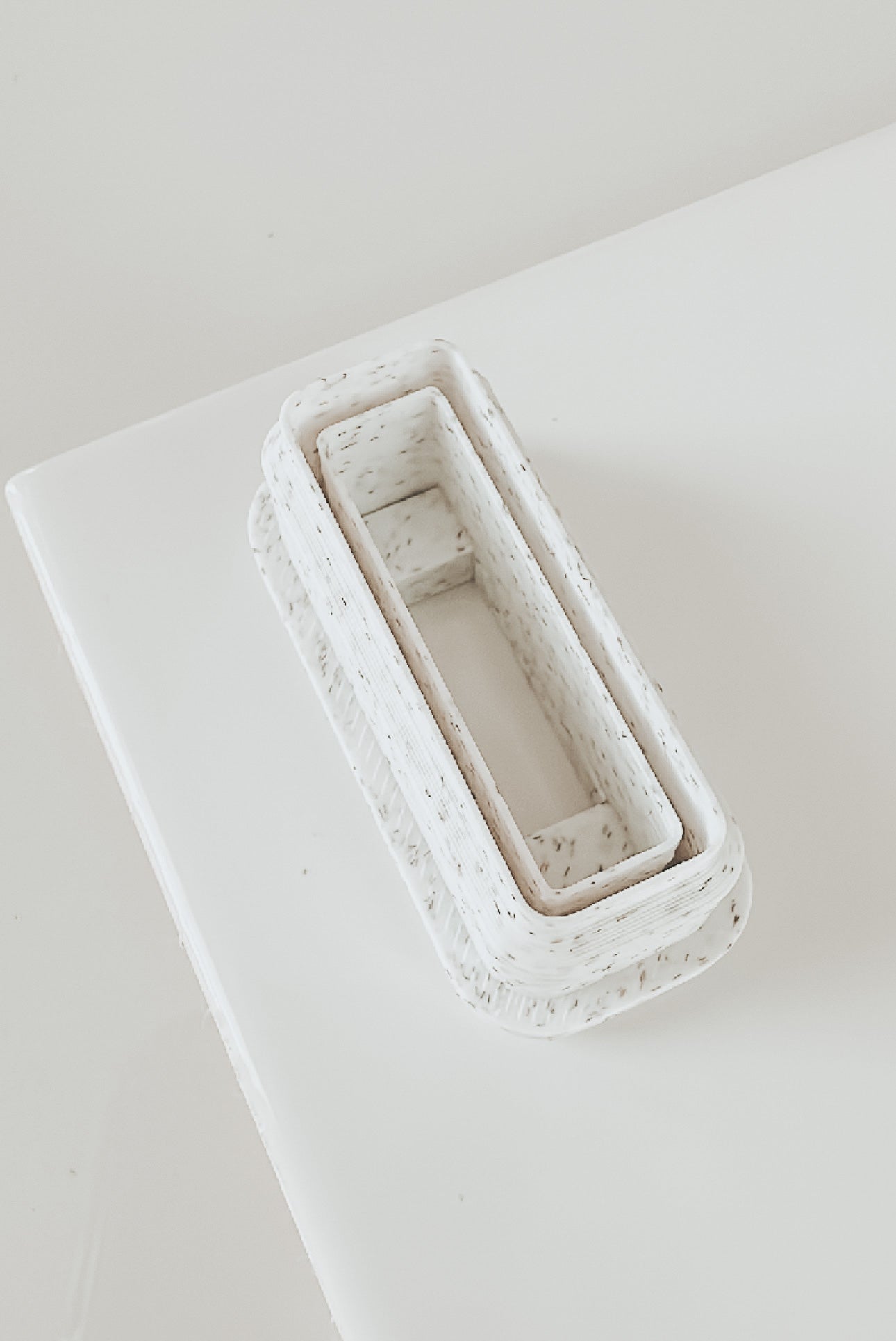 Amelia Simple Embossed Rectangle Stud Clay Cutter