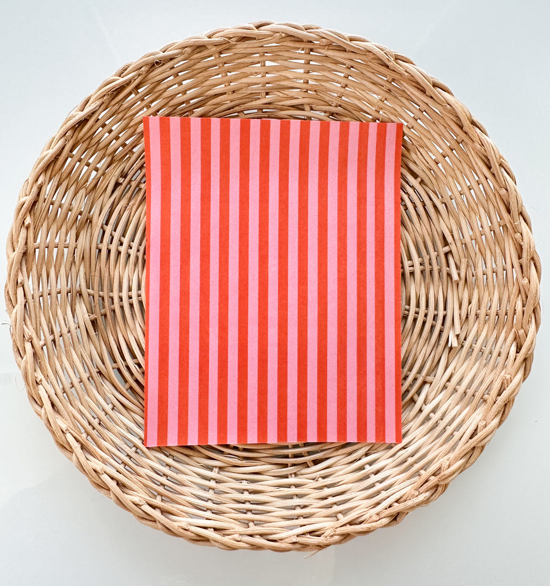 Summer 13 Red & Pink Stripes Transfer Paper