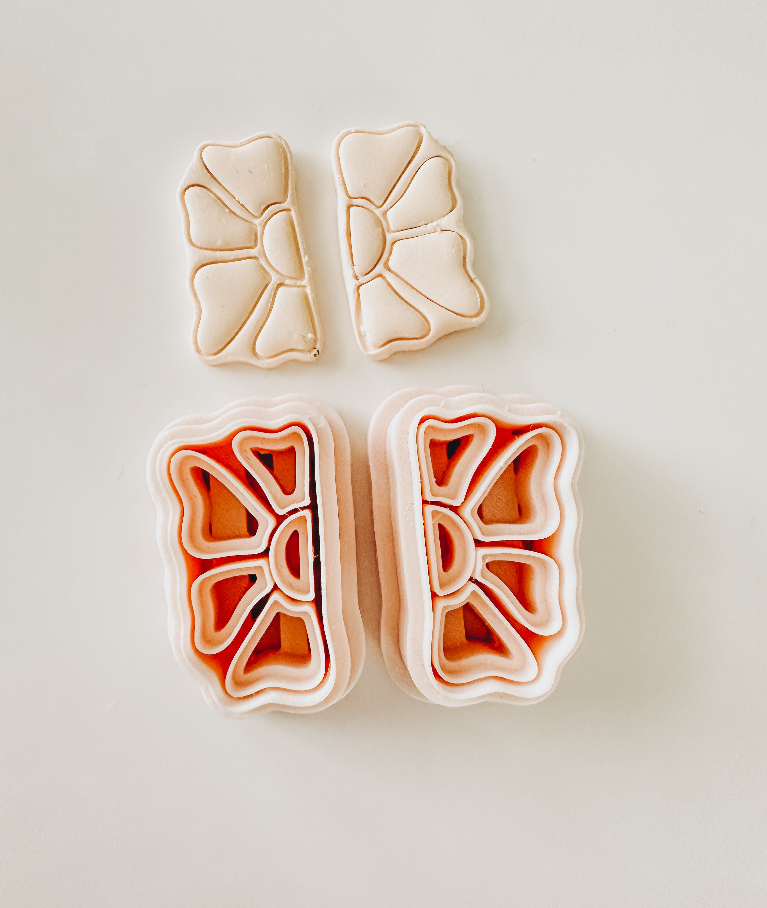 Mango Matisse Clay Cutter Stud Mirrored Set