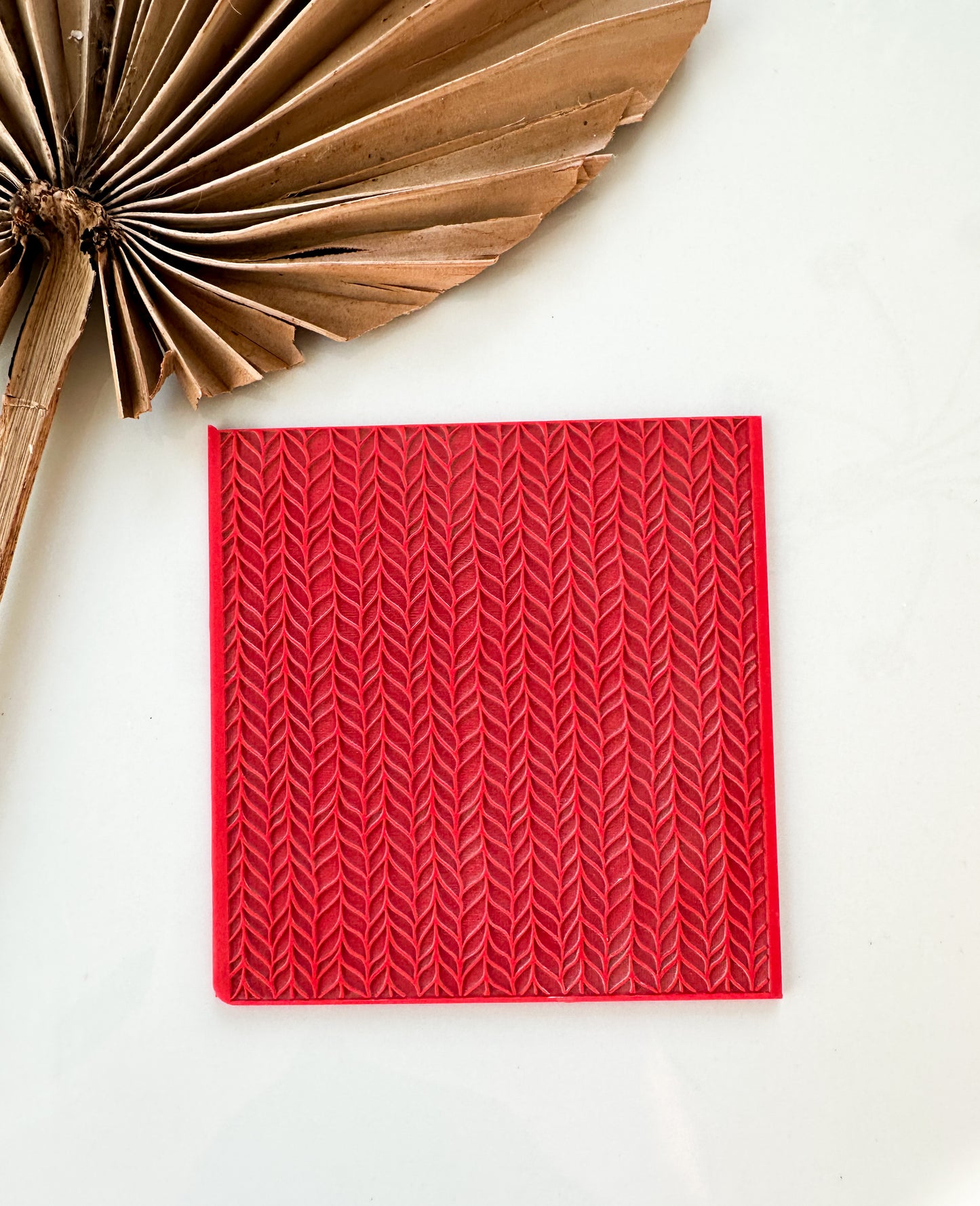 Braided Knit Clay Texture Mat