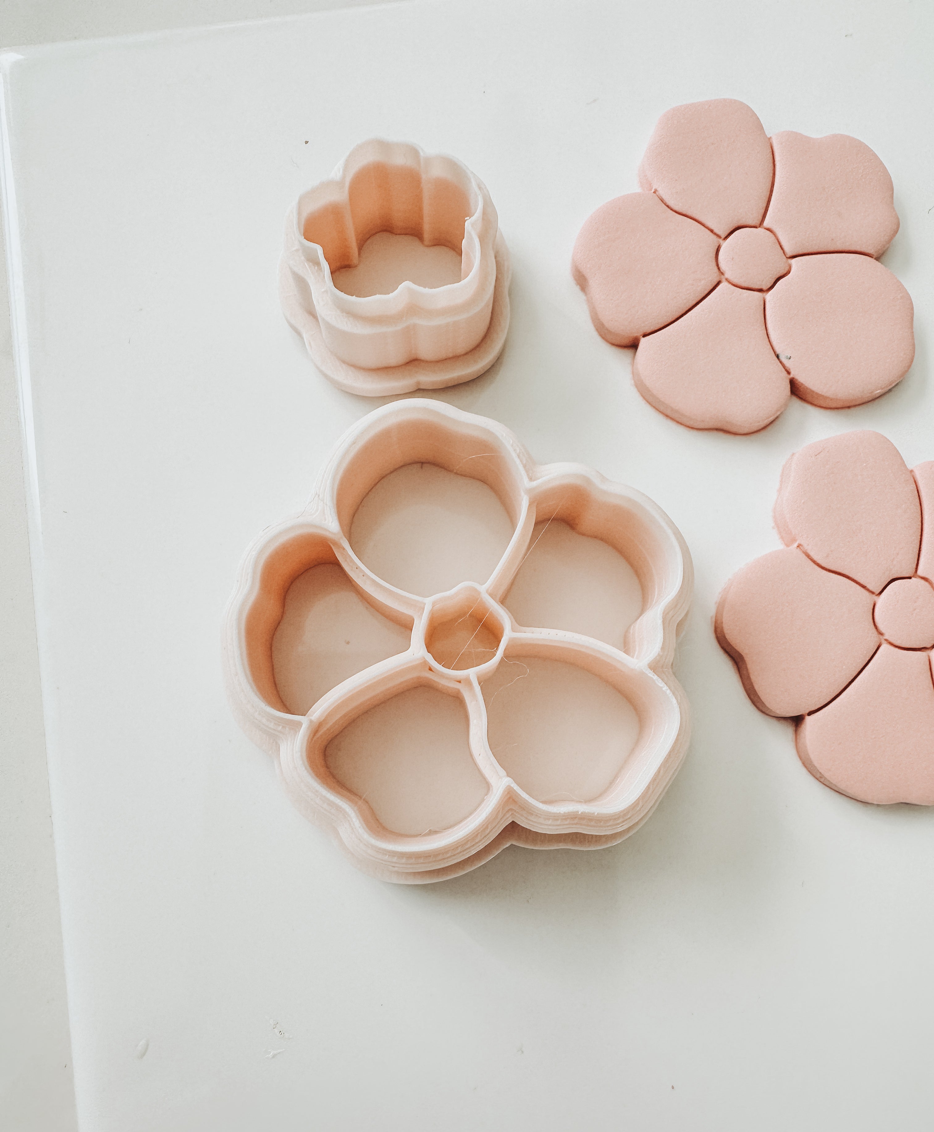 Bliss Flower Clay Cutter 1.75” Total