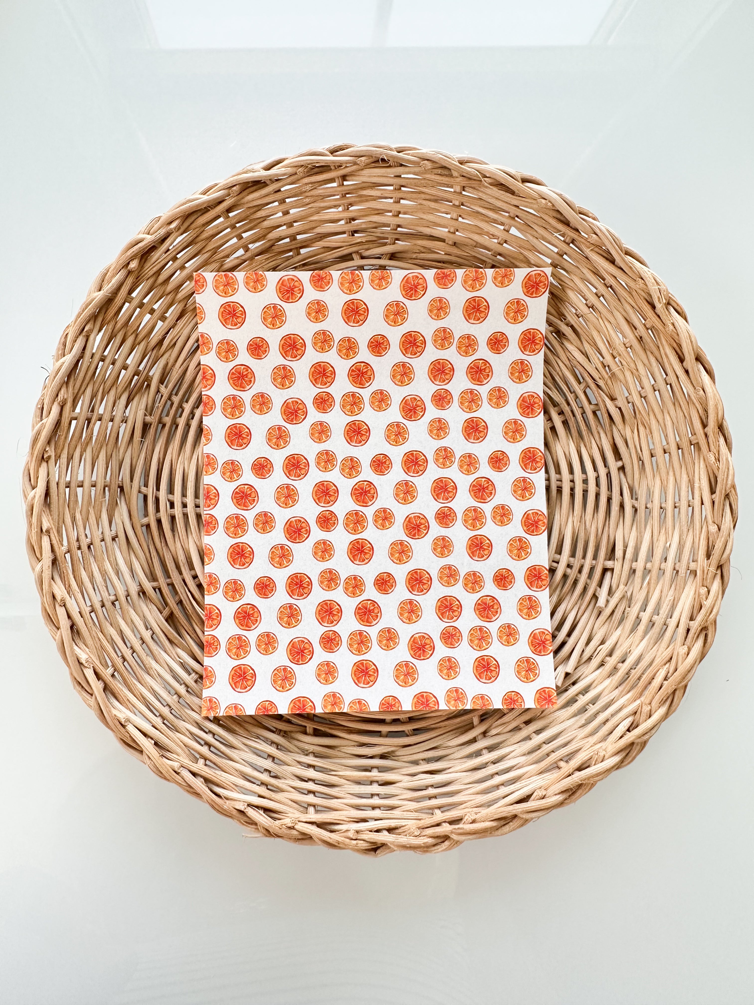 Summer 32 Orange Slice Transfer Paper