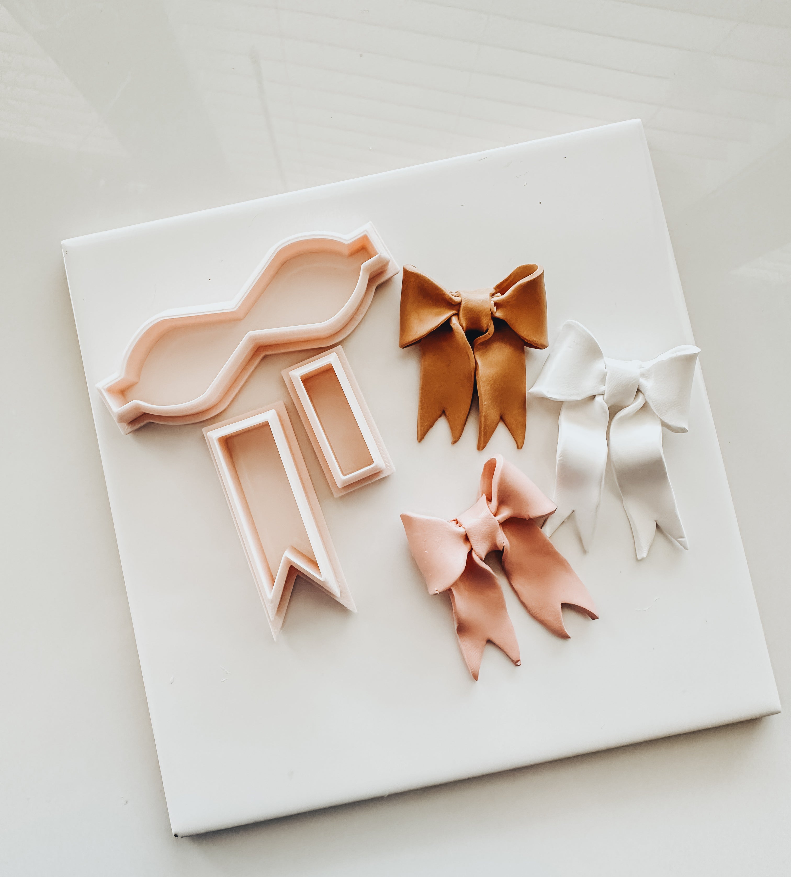 3 Piece Bow Clay Cutter Set