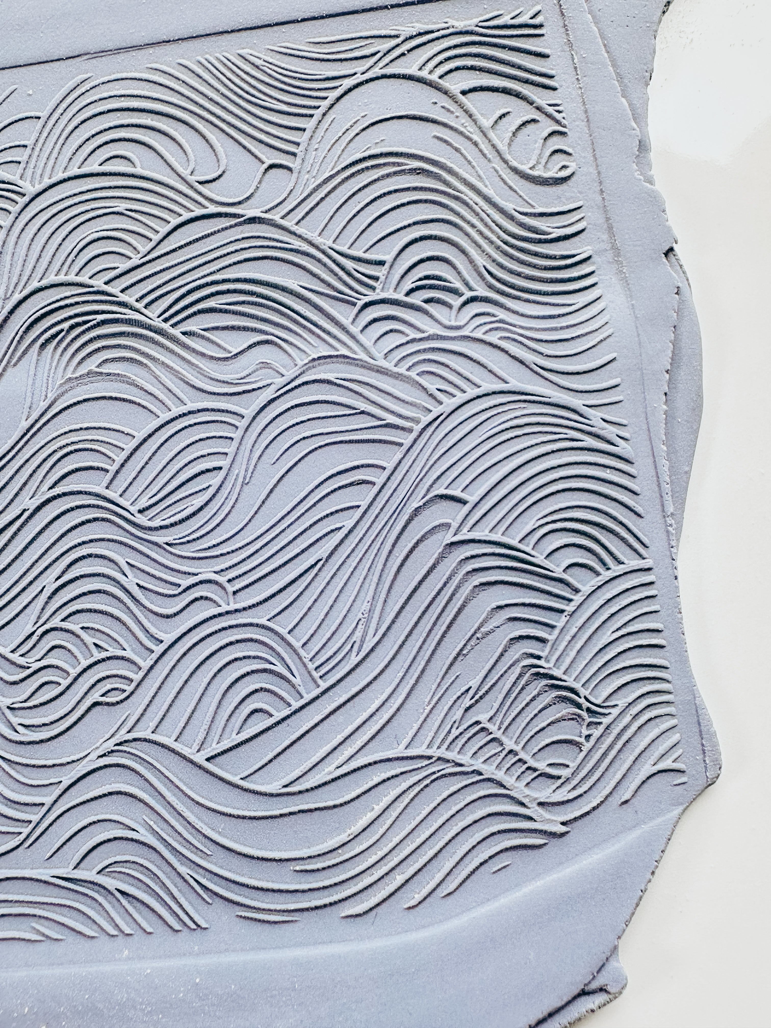 Coastal Waves Clay Texture Mat