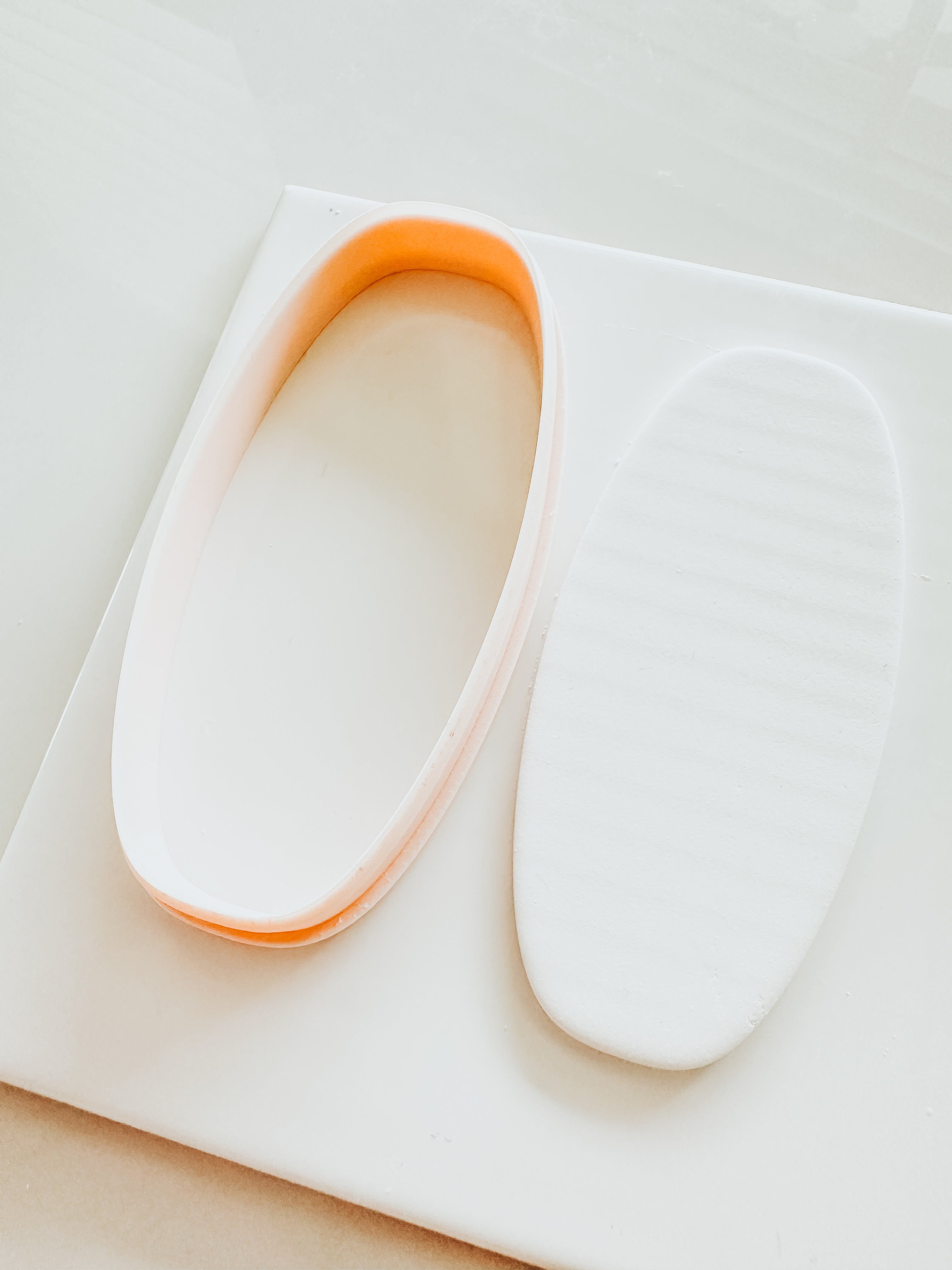 Large Oval Barrette Clay Cutter