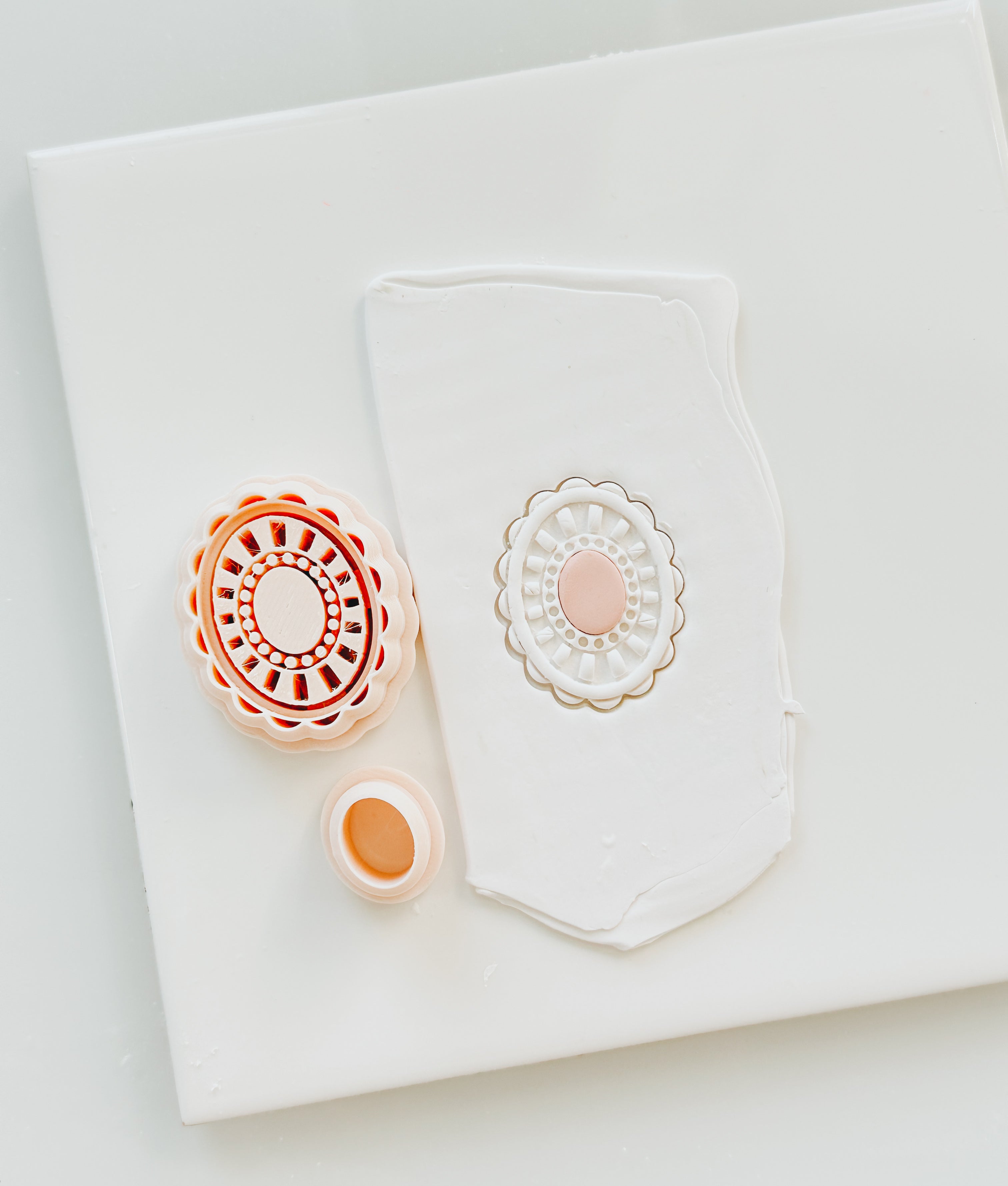 Western Stone Emboss Clay Earring Cutter