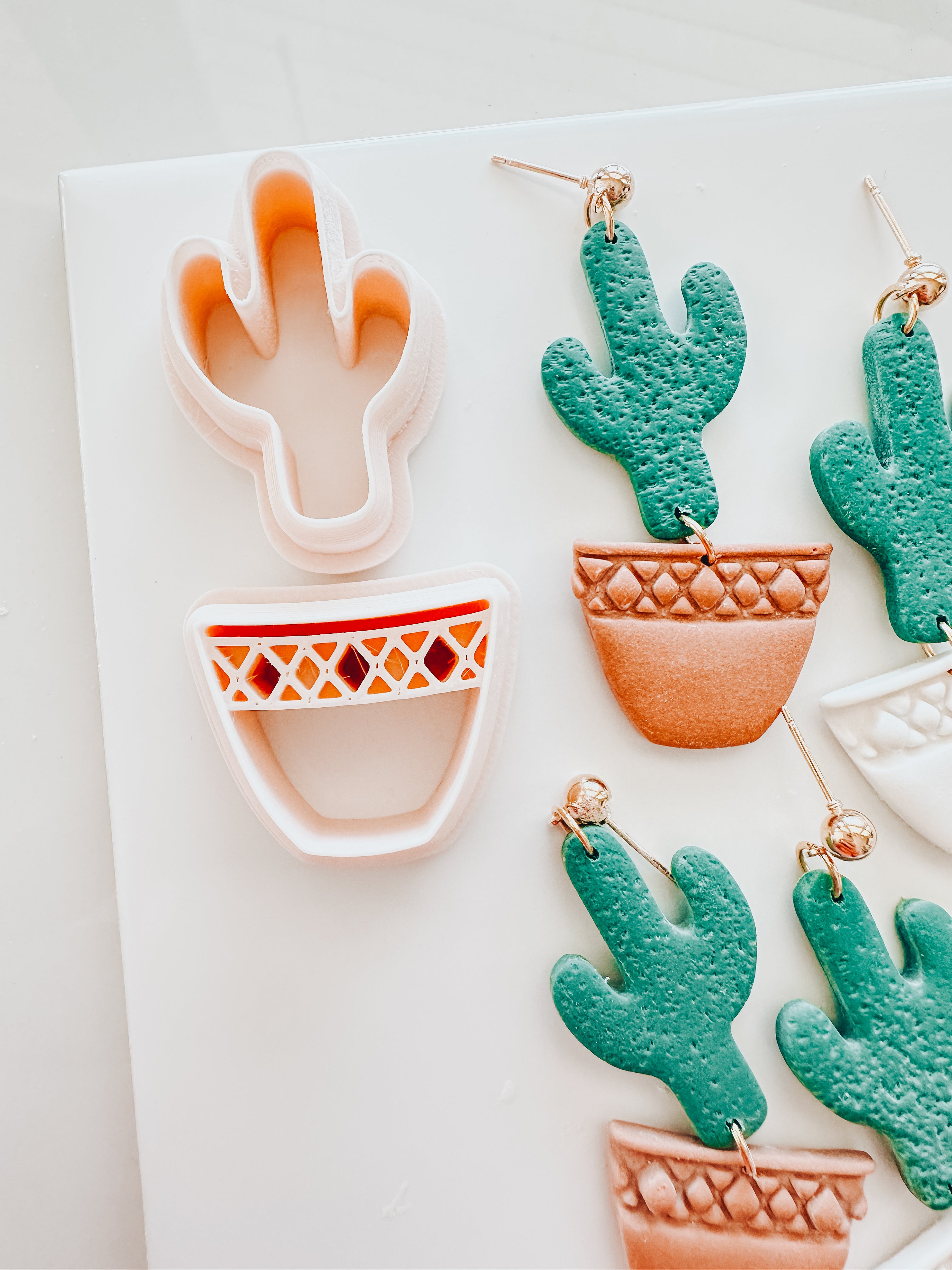 Cactus & Pot Clay Cutter Set 1.75
