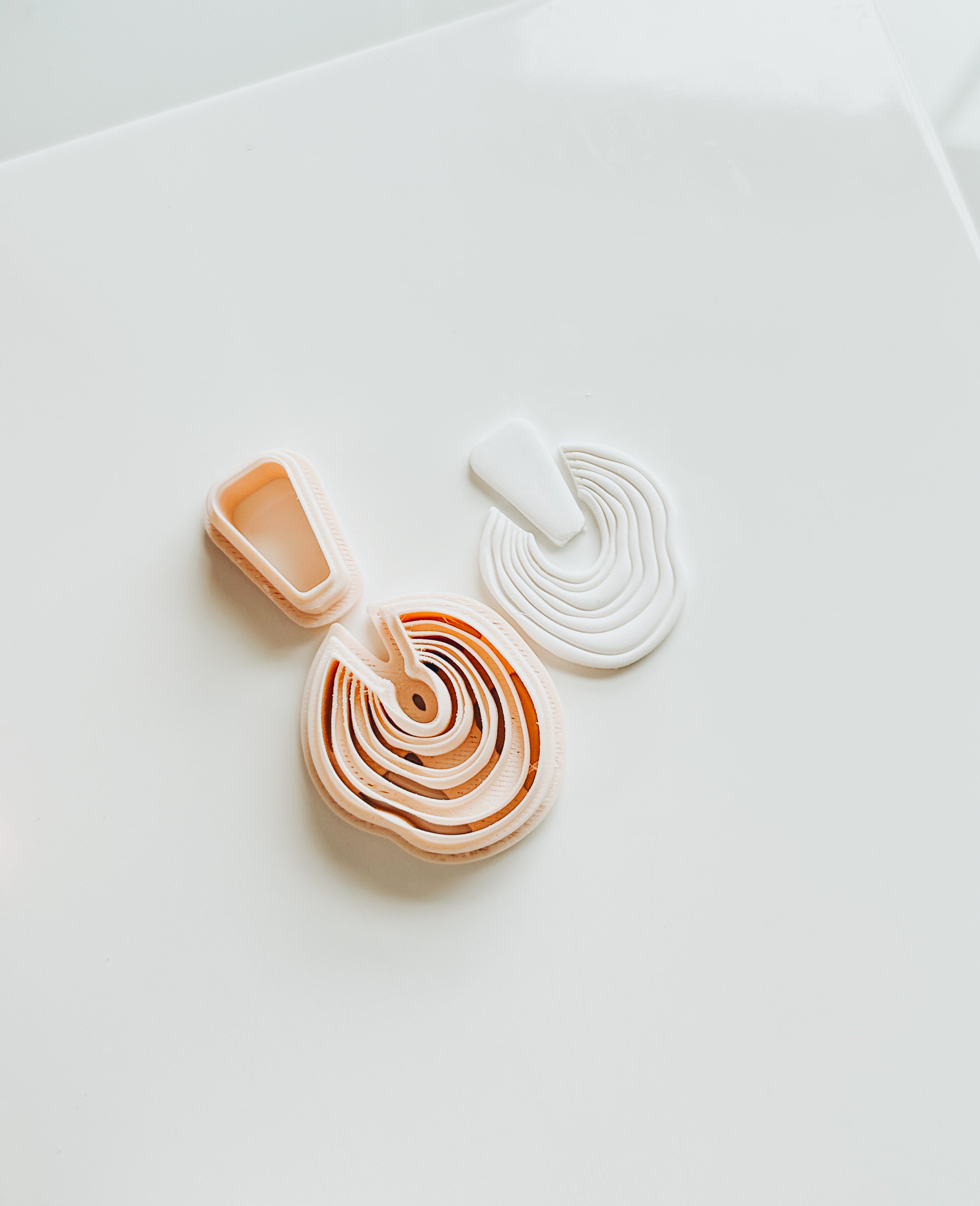 Magenta Polymer Clay Earring Cutter Set