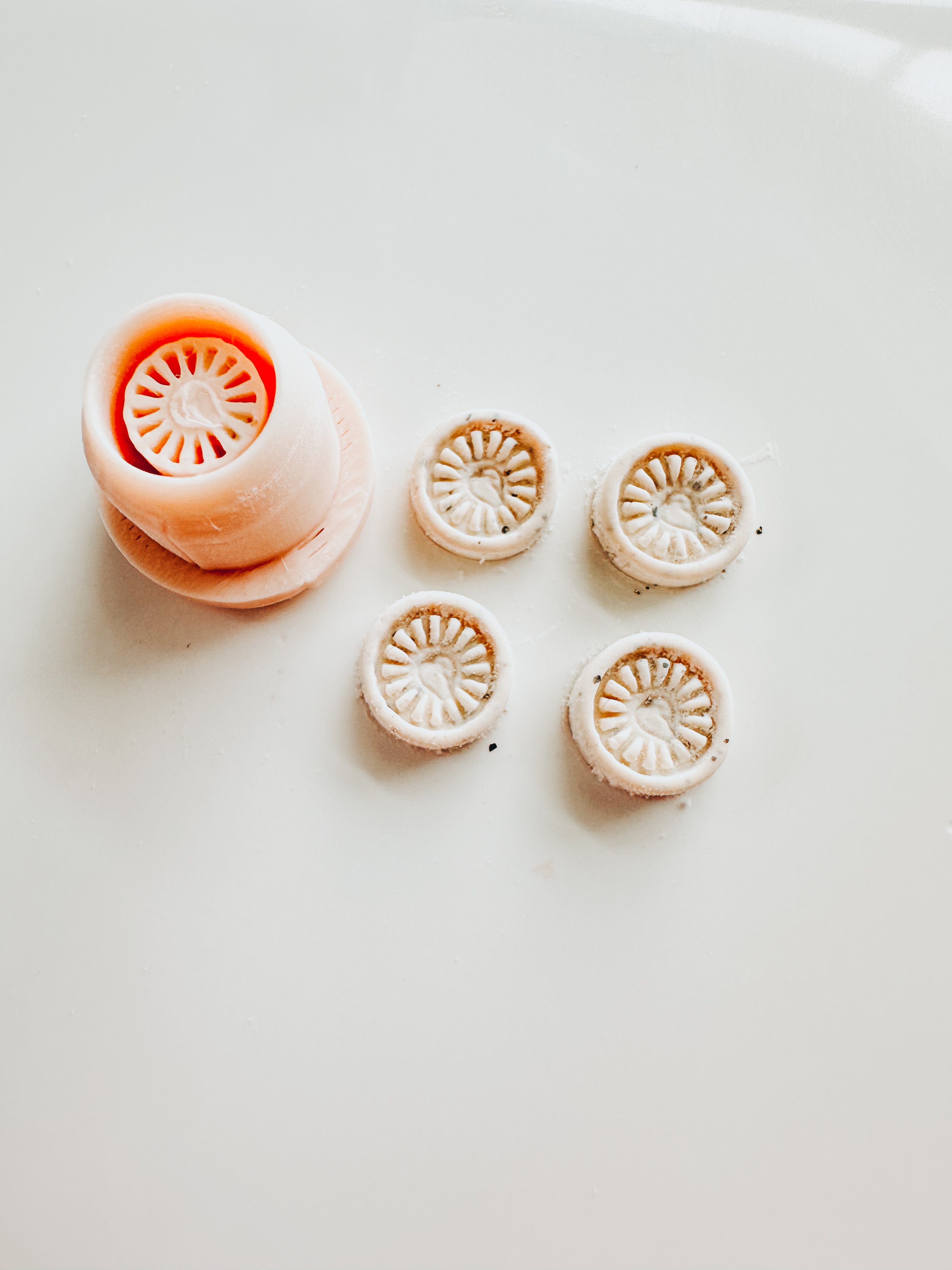 Autumn Sun Burst Stud Clay Cutter