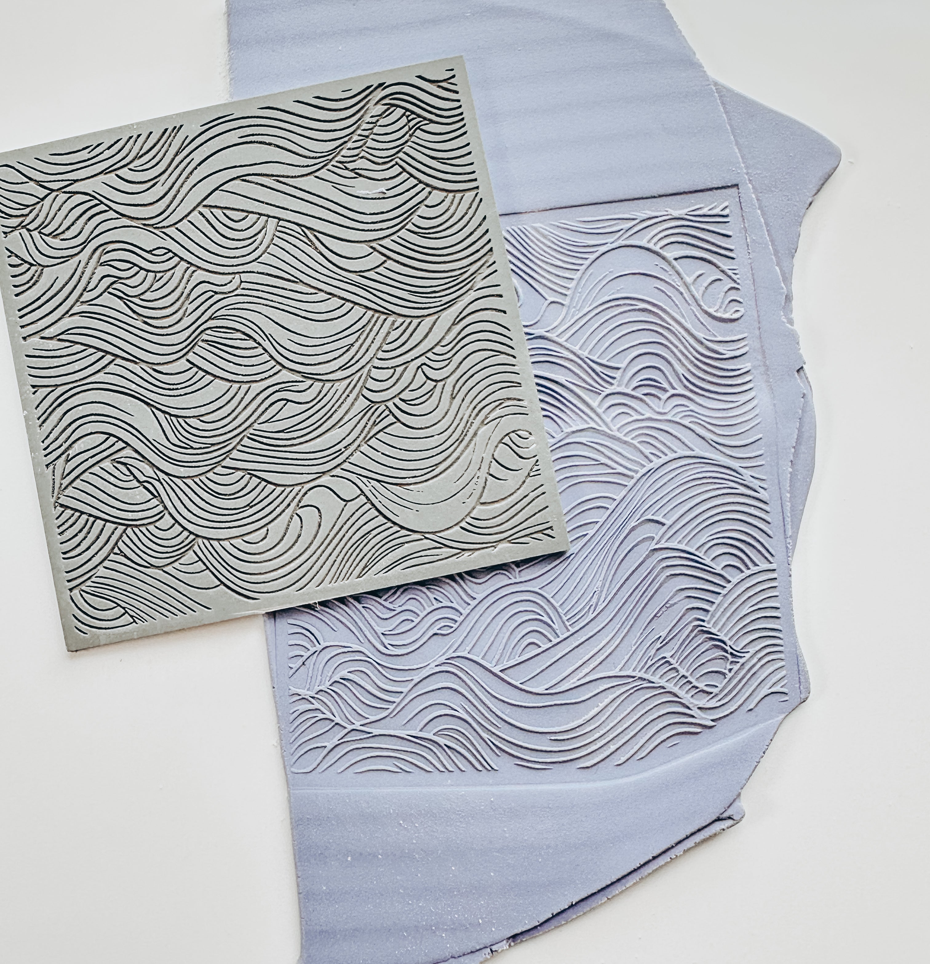 Coastal Waves Clay Texture Mat