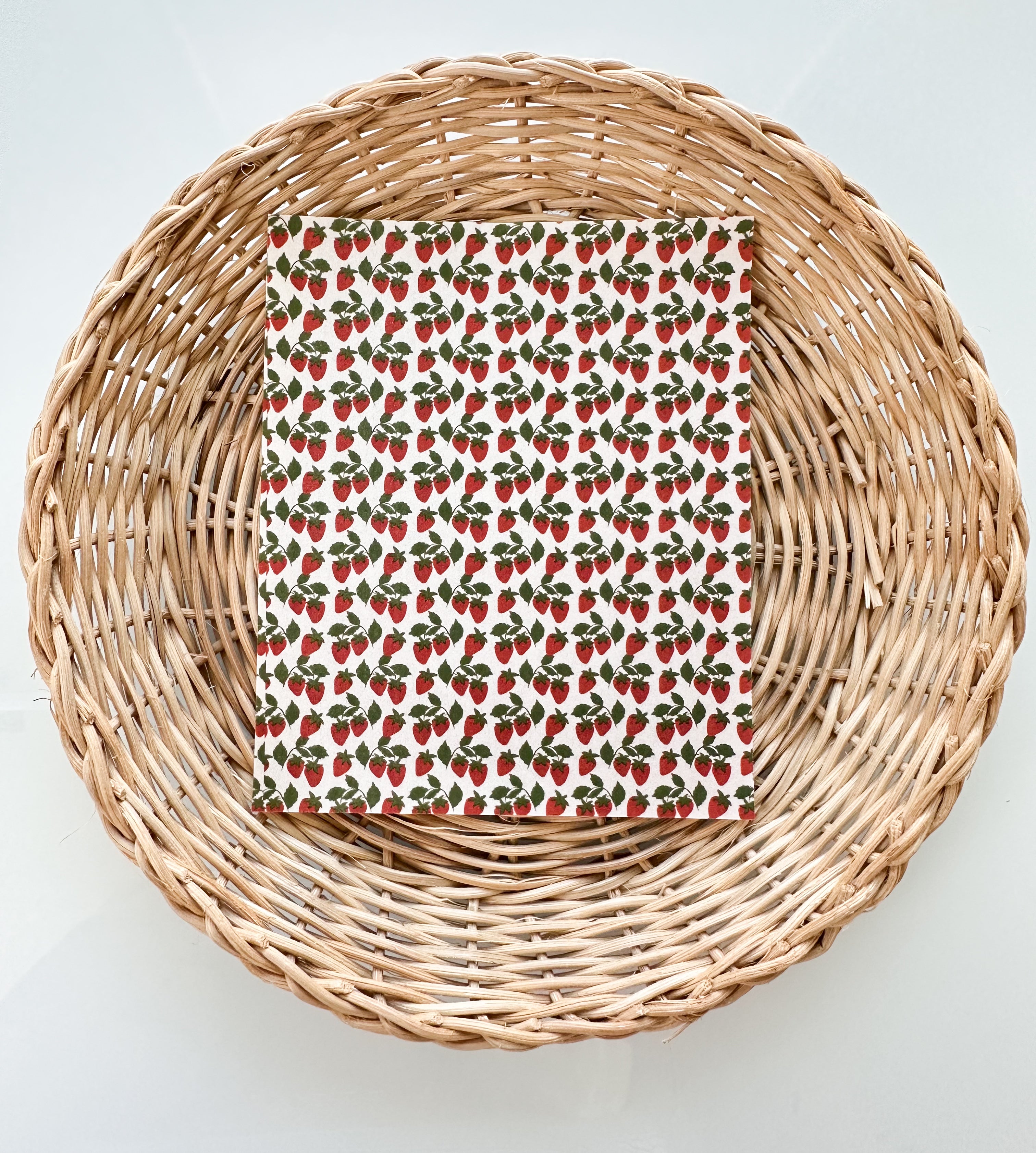 Summer 8 Small Red Strawberries Transfer Paper