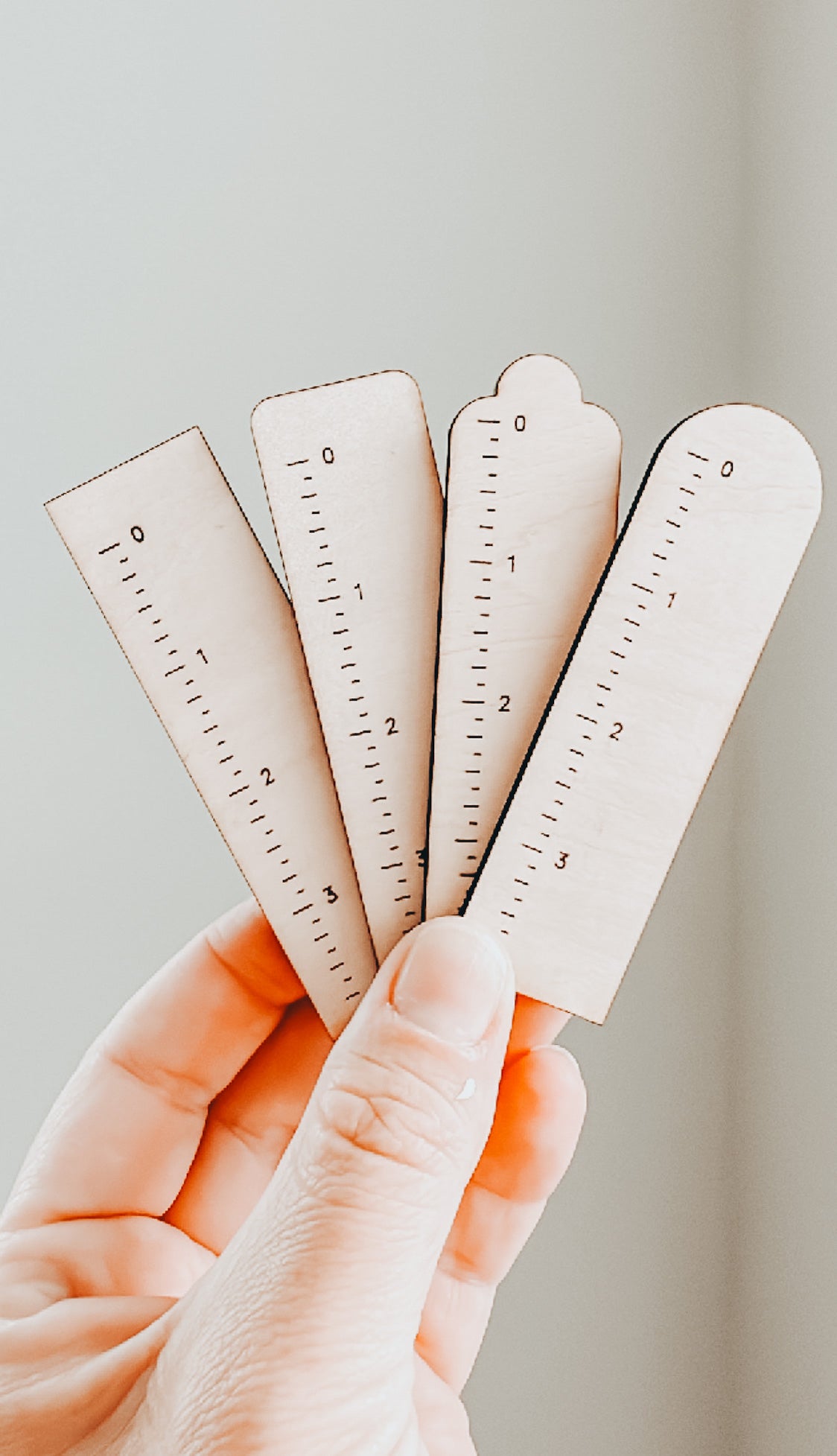 Wooden Jewelry Rulers