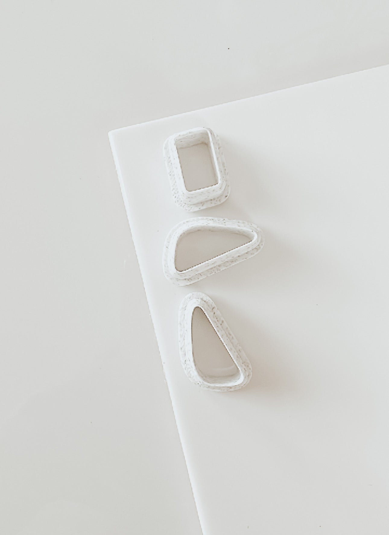 Pepper - Organic Drop Clay Cutter 2 PIECE SET (center and dangle are identical shapes)