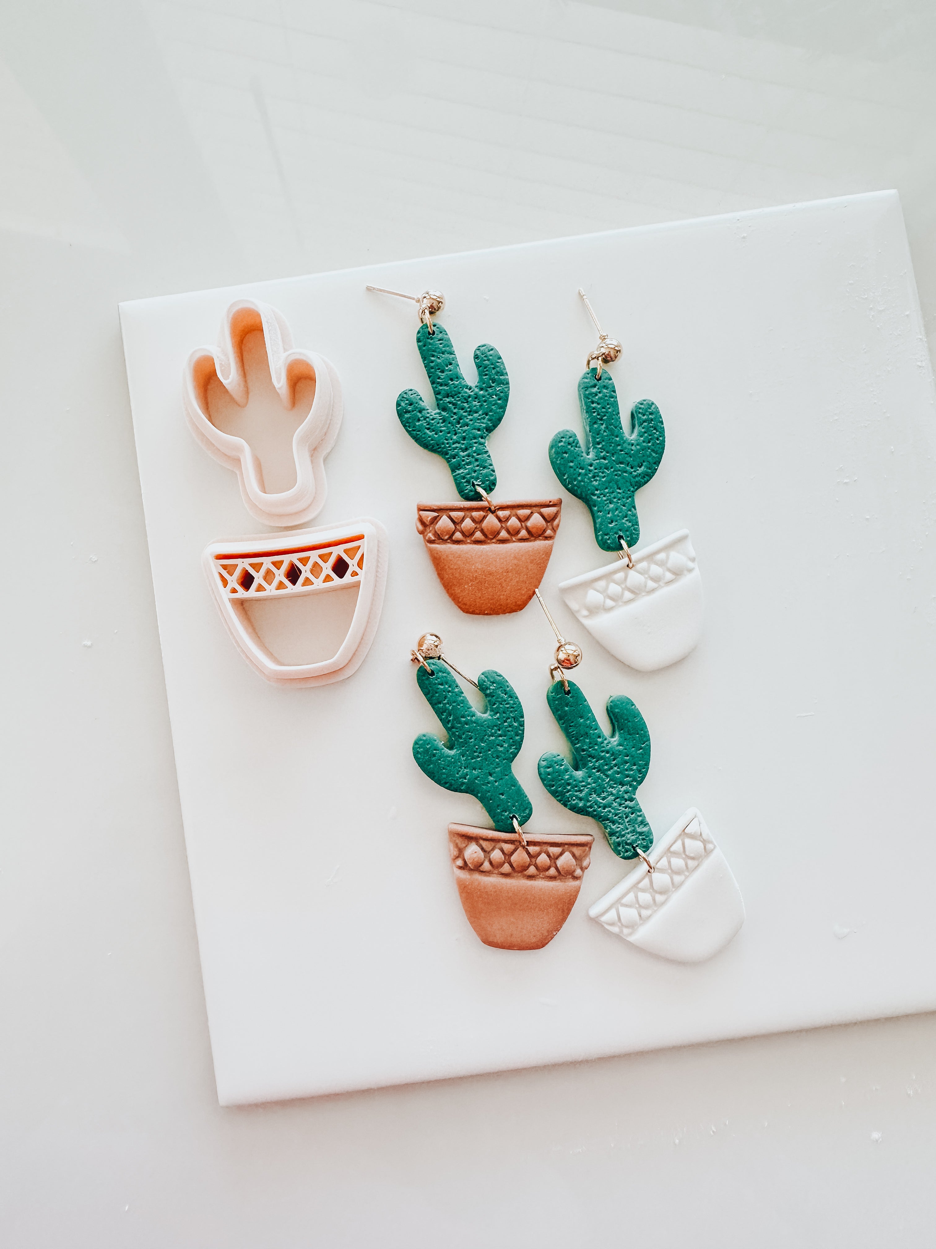Cactus & Pot Clay Cutter Set 1.75