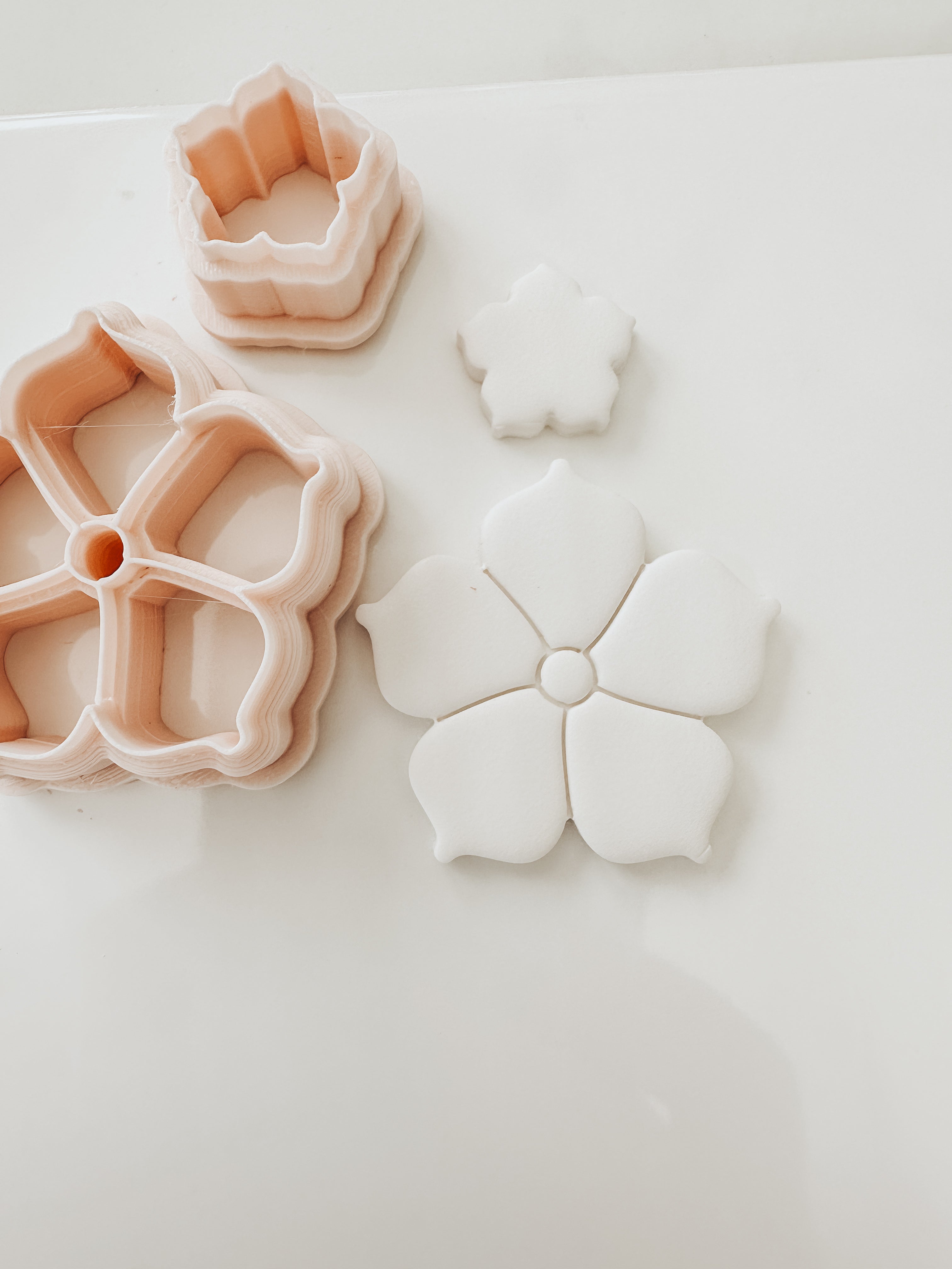 Gwen Flower Clay Cutter 1.75” Total