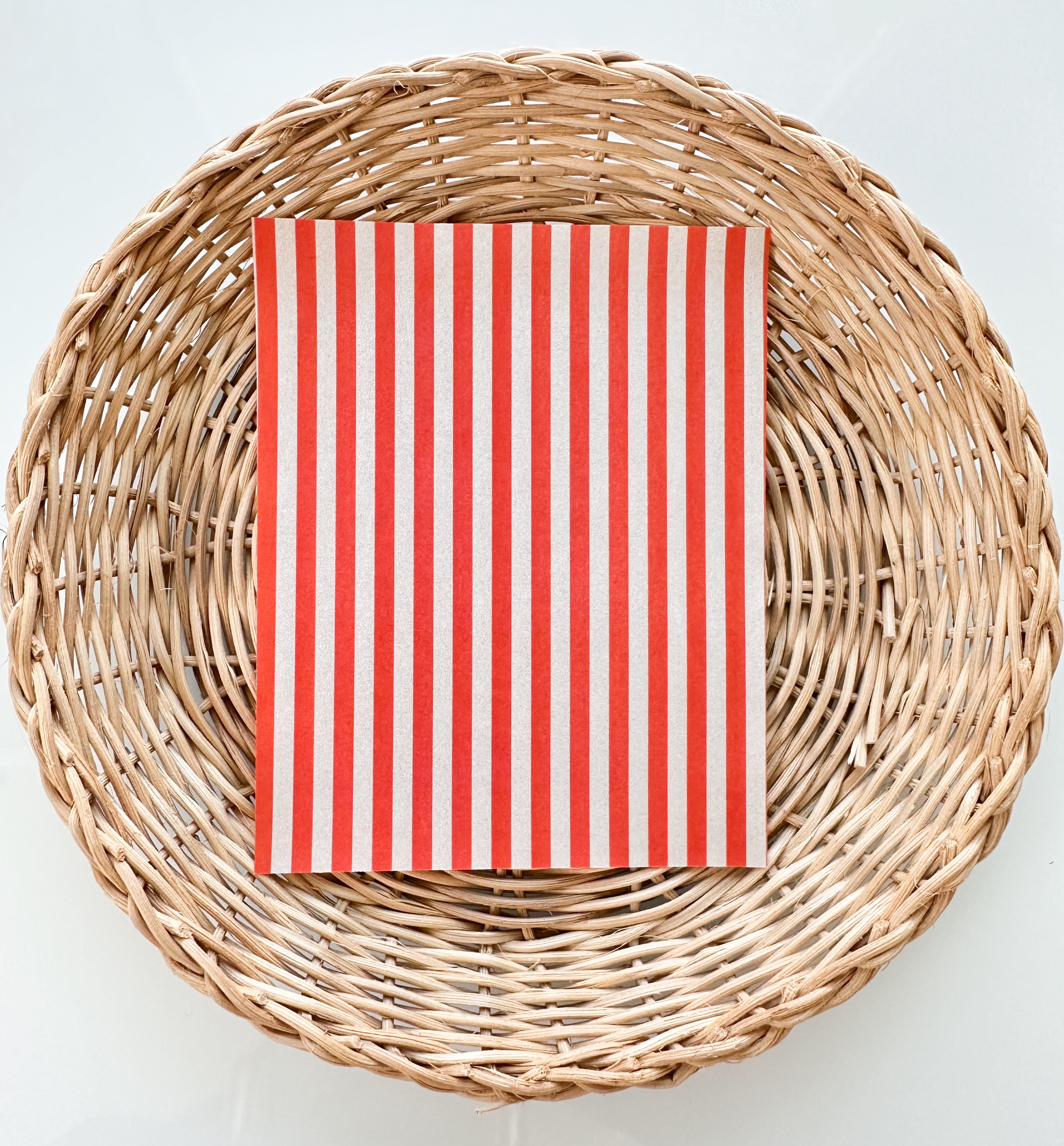 Summer 16 Bright Red Stripes Transfer Paper