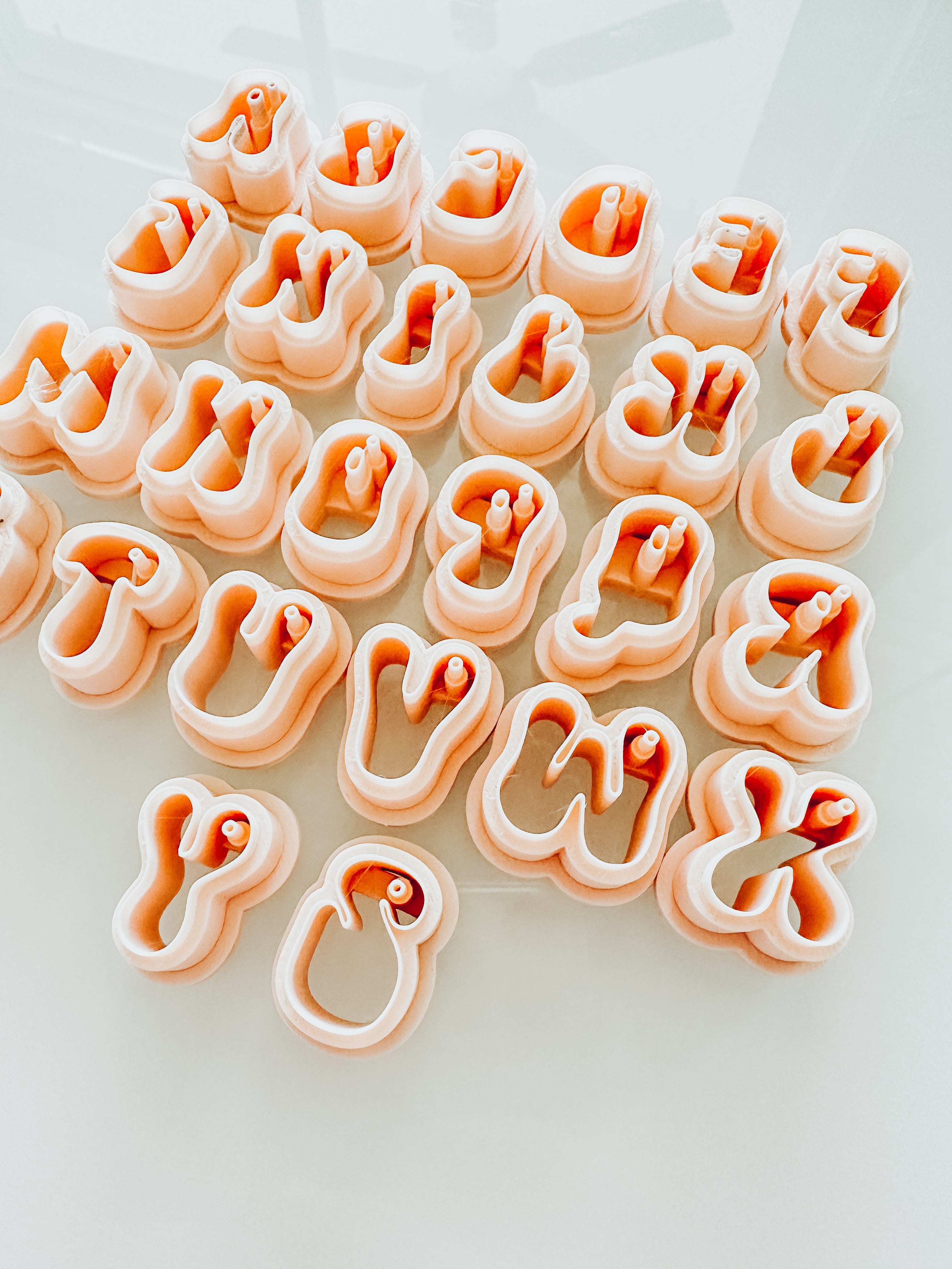 Bubble Letter Clay Earring Cutters