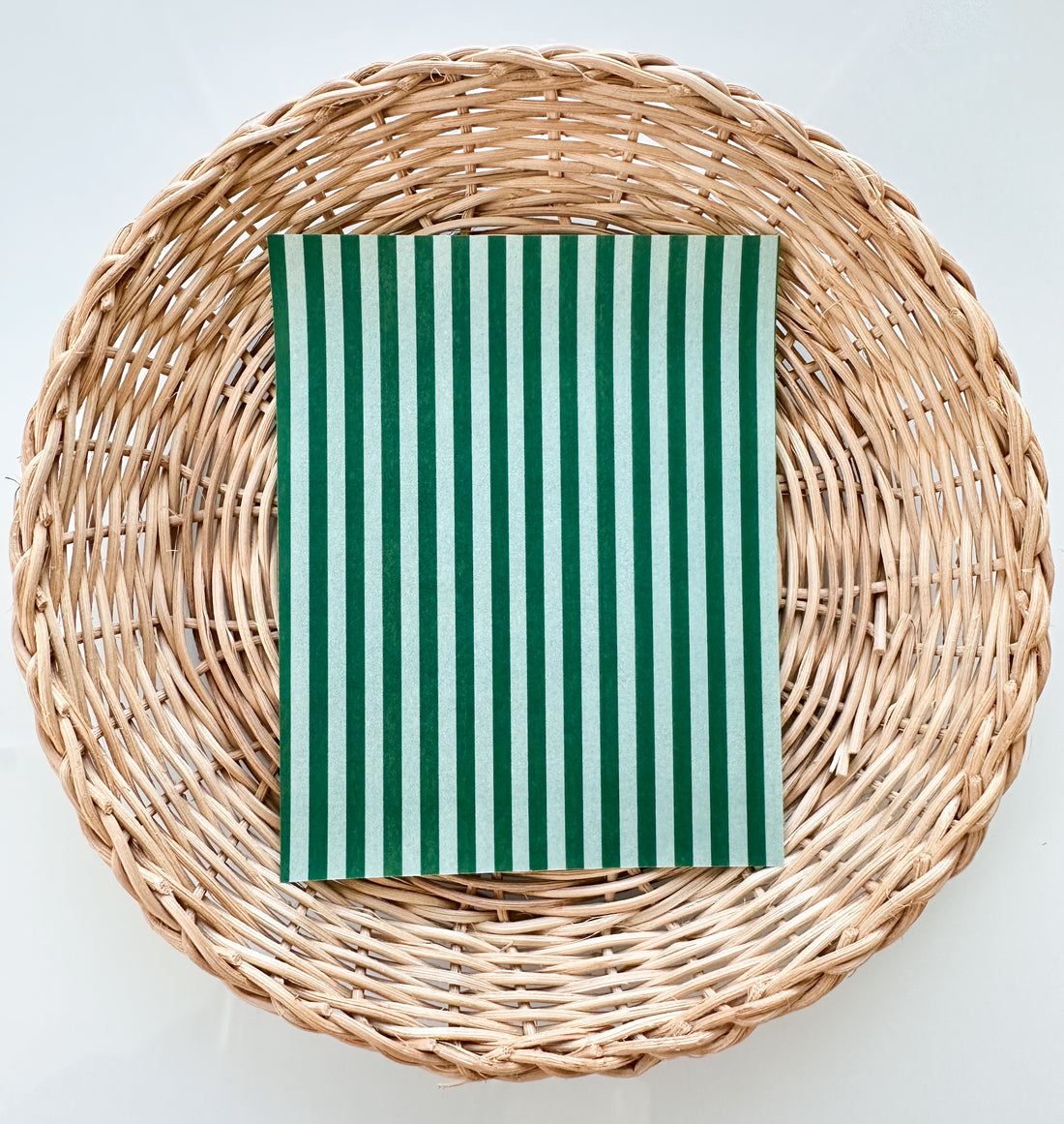 Summer 12 Double Green Stripes Transfer Paper