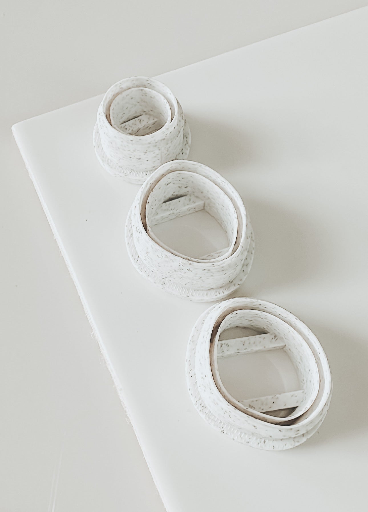 Plum Pebble Trio Embossed Clay Cutter Set