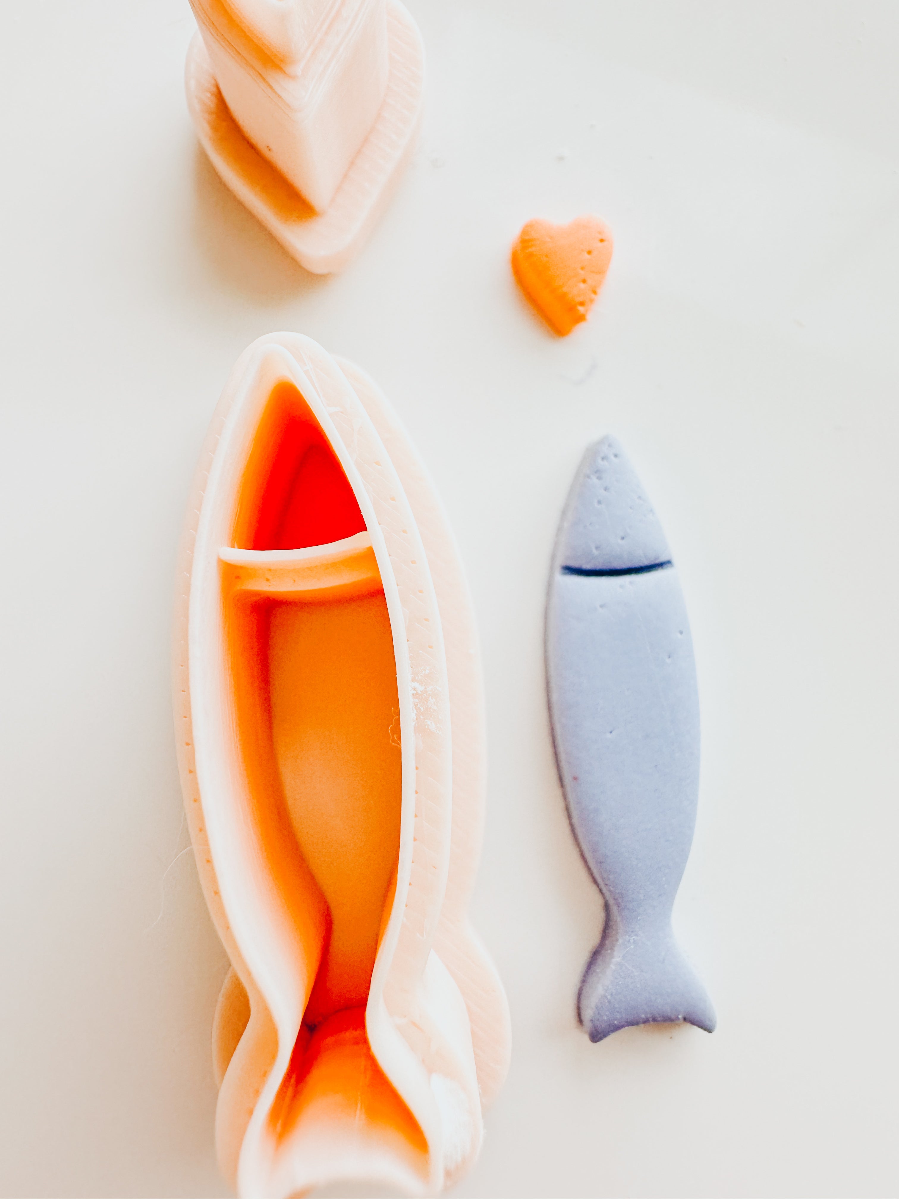 Sardine & Heart Set 3 Clay Cutter