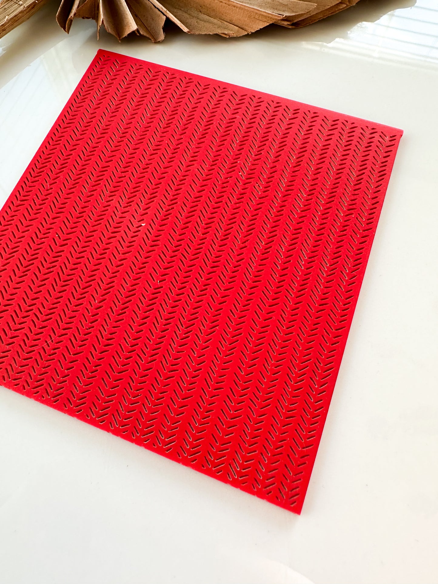 Herringbone Clay Texture Mat
